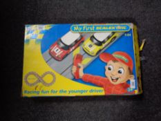 A My First Scalextric 1:64 scale racing set,
