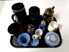 A tray of antique and later ceramics : Royal Doulton 