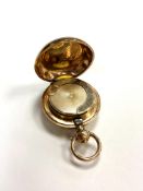 A Dennison gold plated sovereign case