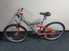 A Barracuda Drop Zone full suspension mountain bike