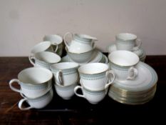 A tray containing a 42 piece Royal Doulton Berkshire bone china tea service