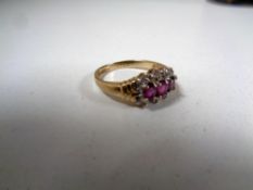 A 9ct gold dress ring
