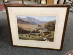 After Peter Symonds : Little Langdale, colour print,
