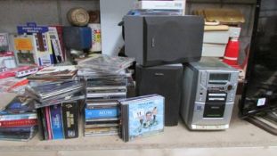 A mixed lot of CD's and a Philip's Incredible surround mini system.