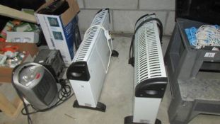 Two convector heaters and three others.