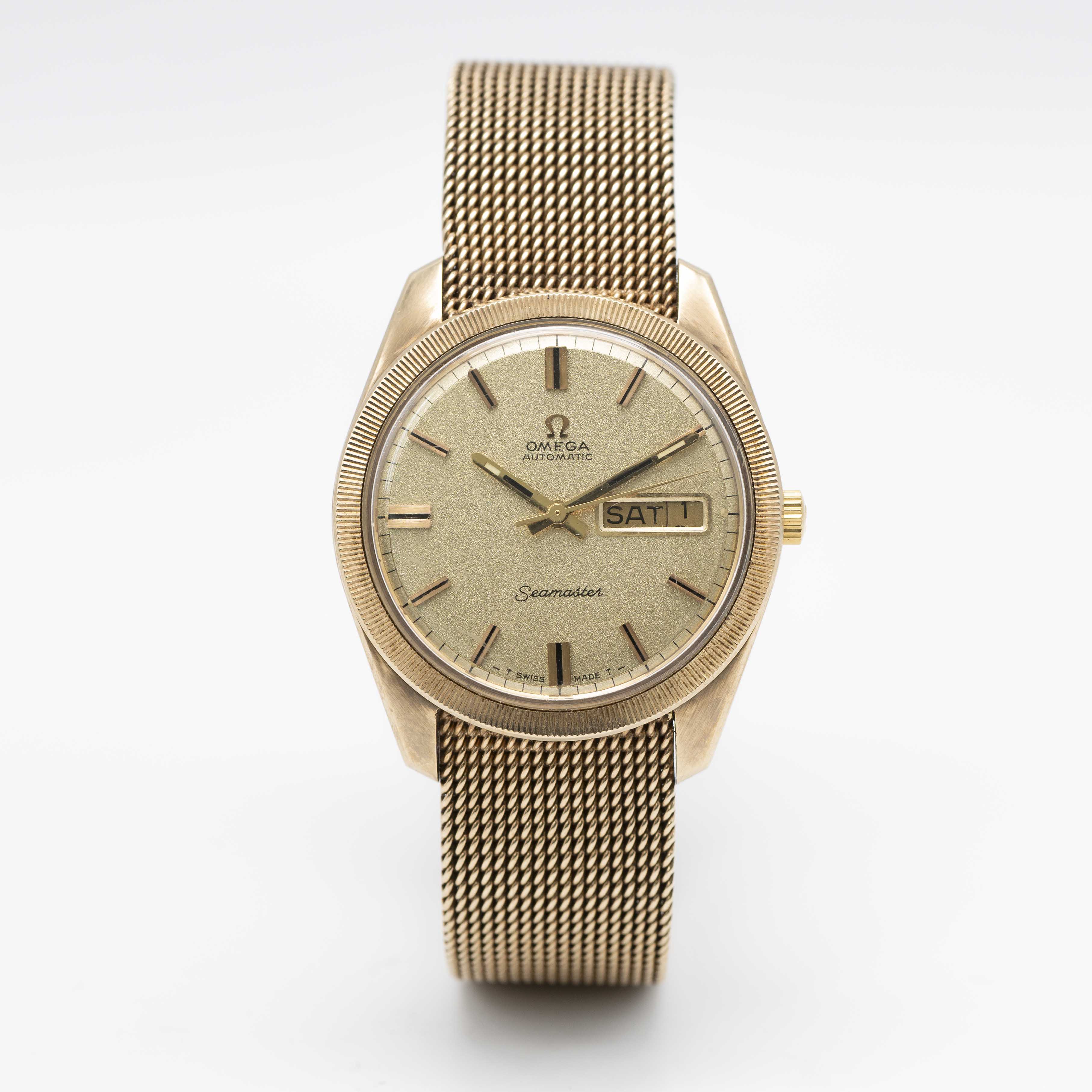 A GENTLEMAN'S SIZE 9CT SOLID GOLD OMEGA SEAMASTER DAY DATE AUTOMATIC BRACELET WATCH CIRCA 1971, REF. - Image 2 of 9