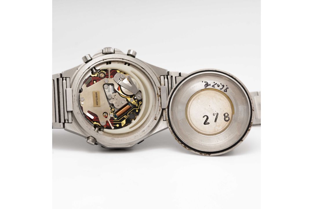 A GENTLEMAN'S STAINLESS STEEL IRAQI MILITARY AIR FORCE BREITLING JUPITER NAVITIMER QUARTZ 3300 - Image 6 of 8