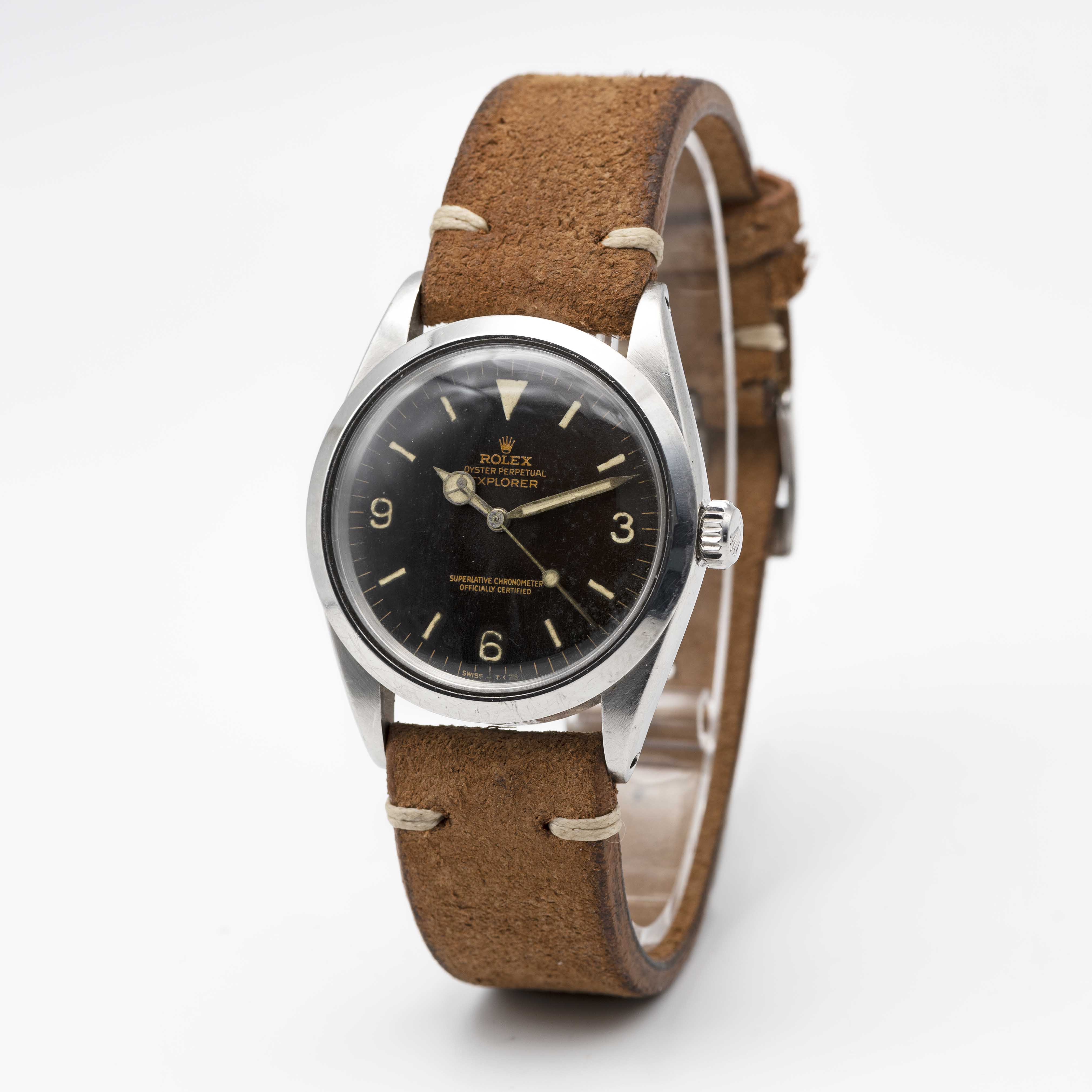 A GENTLEMAN'S STAINLESS STEEL ROLEX OYSTER PERPETUAL EXPLORER WRIST WATCH CIRCA 1964, REF. 1016 WITH - Image 5 of 10