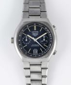 A GENTLEMAN'S STAINLESS STEEL HEUER DAYTONA AUTOMATIC CHRONOGRAPH BRACELET WATCH CIRCA 1977, REF.