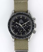 A GENTLEMAN'S STAINLESS STEEL RHODESIAN MILITARY AIR FORCE OMEGA SPEEDMASTER PROFESSIONAL