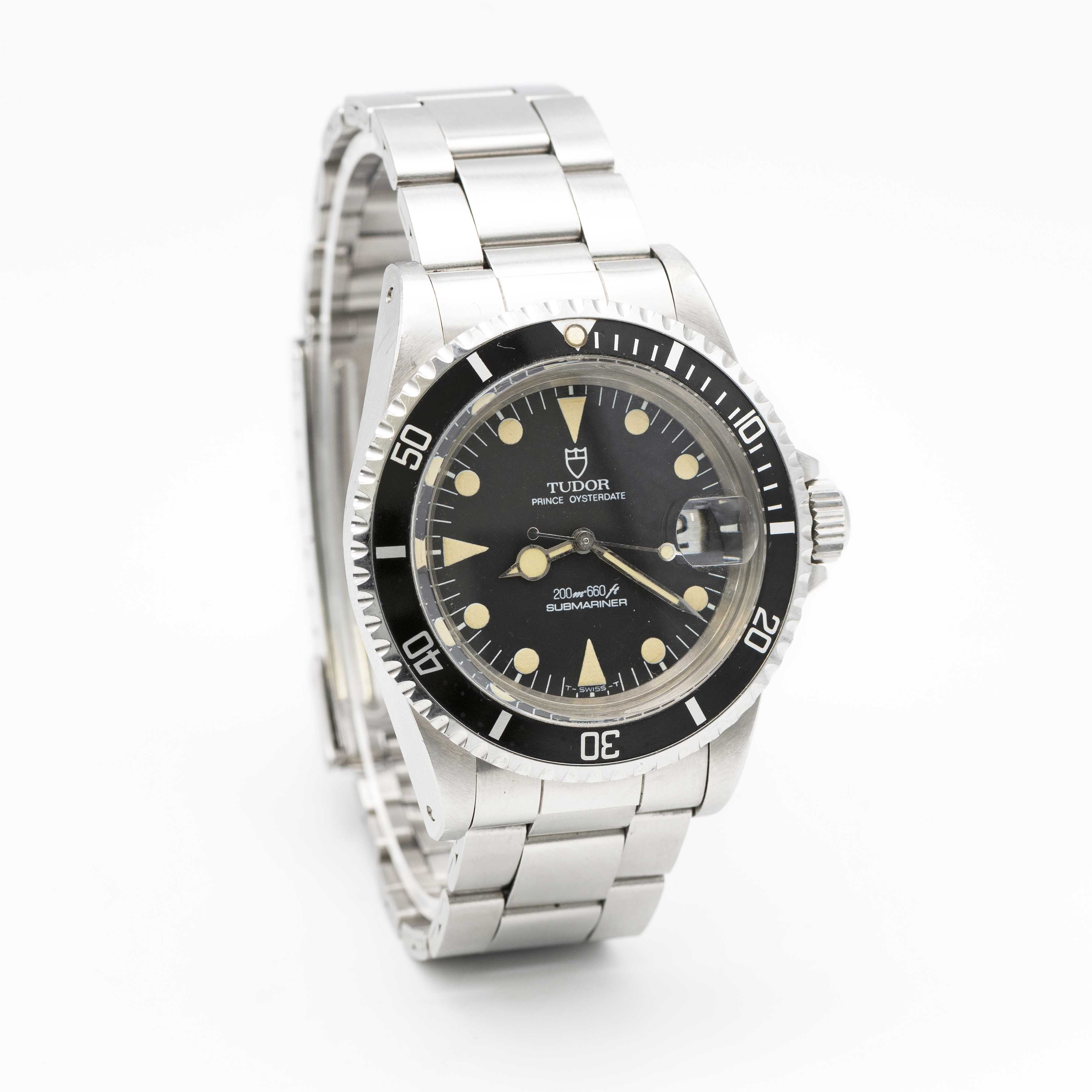 A GENTLEMAN'S STAINLESS STEEL ROLEX TUDOR PRINCE OYSTERDATE "LOLLIPOP" SUBMARINER BRACELET WATCH - Image 6 of 12