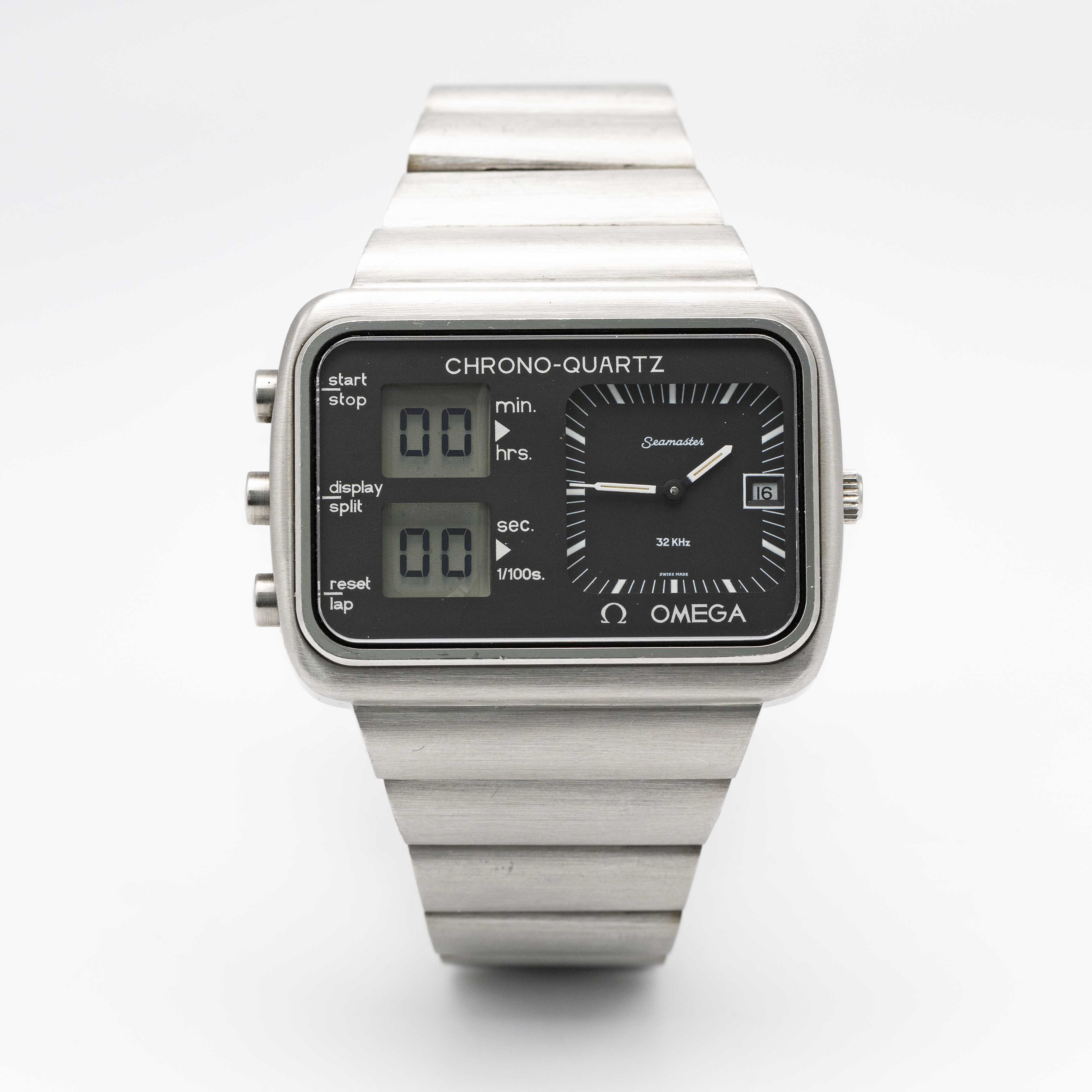 A GENTLEMAN'S STAINLESS STEEL OMEGA SEAMASTER MONTREAL "SCOREBOARD" CHRONO-QUARTZ BRACELET WATCH - Image 2 of 8