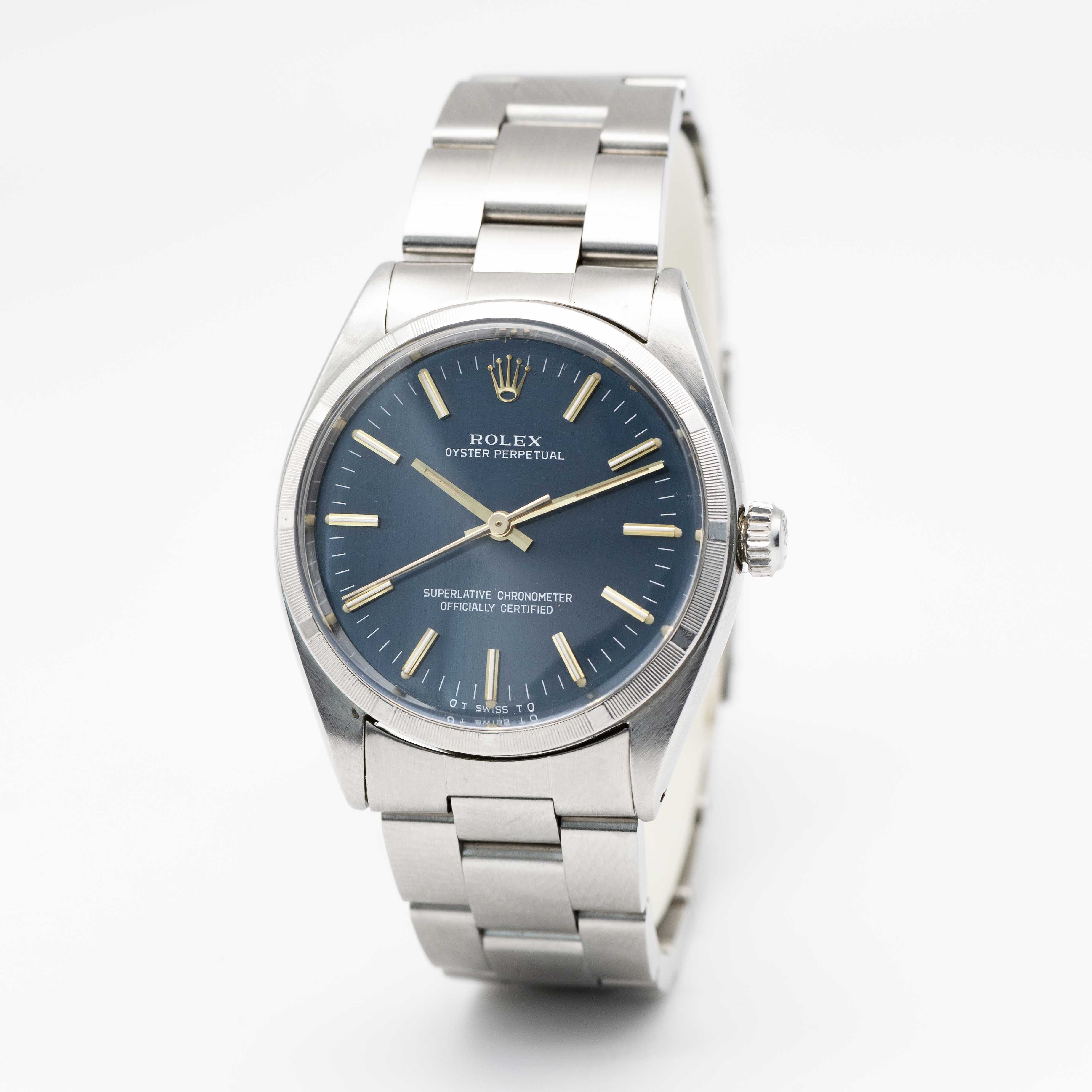 A GENTLEMAN'S STAINLESS STEEL ROLEX OYSTER PERPETUAL BRACELET WATCH CIRCA 1961, REF. 1003 WITH - Image 4 of 10