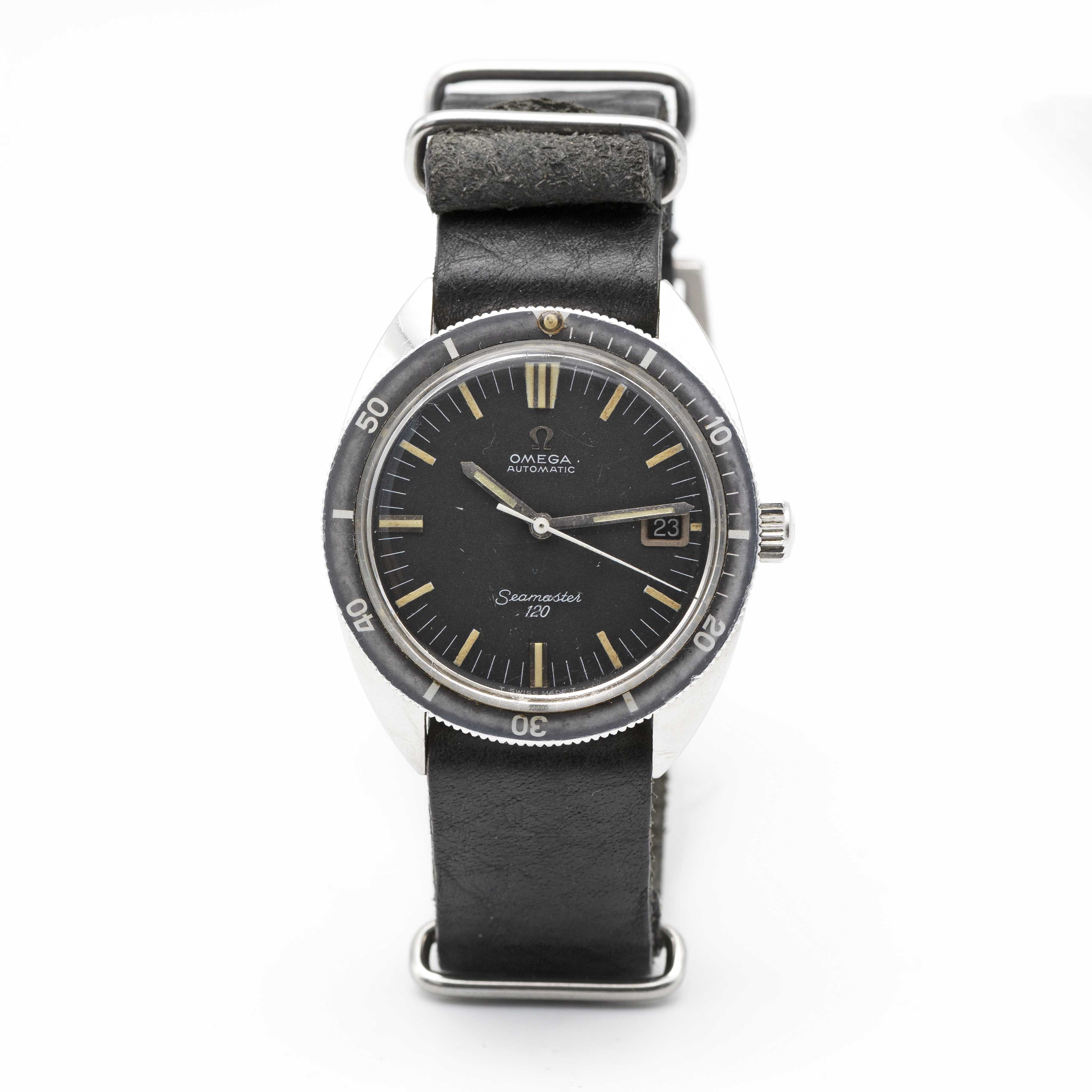 A GENTLEMAN'S STAINLESS STEEL OMEGA SEAMASTER 120 AUTOMATIC DATE DIVERS WRIST WATCH CIRCA 1971, REF. - Image 2 of 8