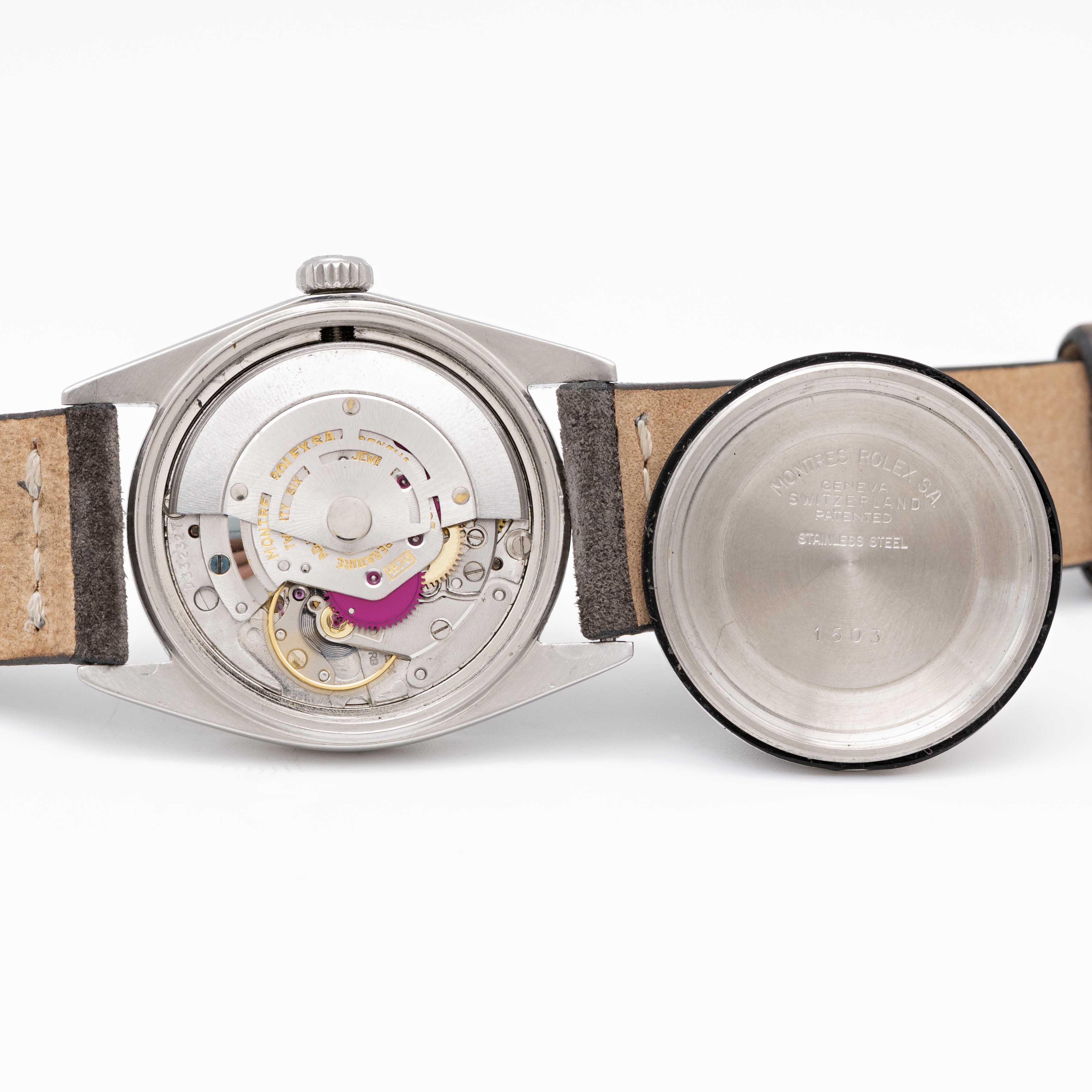 A GENTLEMAN'S STAINLESS STEEL ROLEX OYSTER PERPETUAL DATEJUST WRIST WATCH CIRCA 1970, REF. 1601 WITH - Image 6 of 8