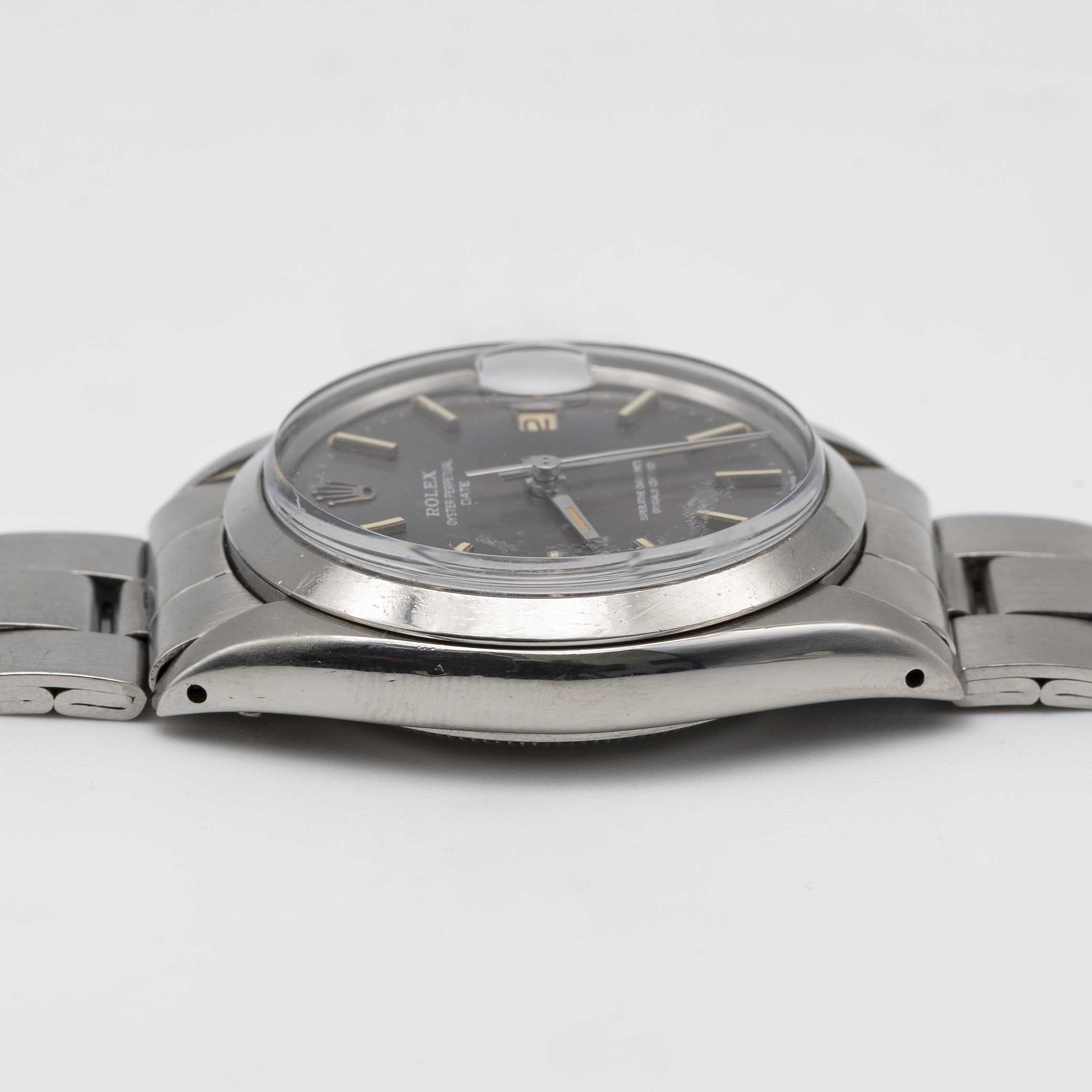 A GENTLEMAN'S STAINLESS STEEL ROLEX OYSTER PERPETUAL DATE BRACELET WATCH CIRCA 1969, REF. 1500 - Image 9 of 9