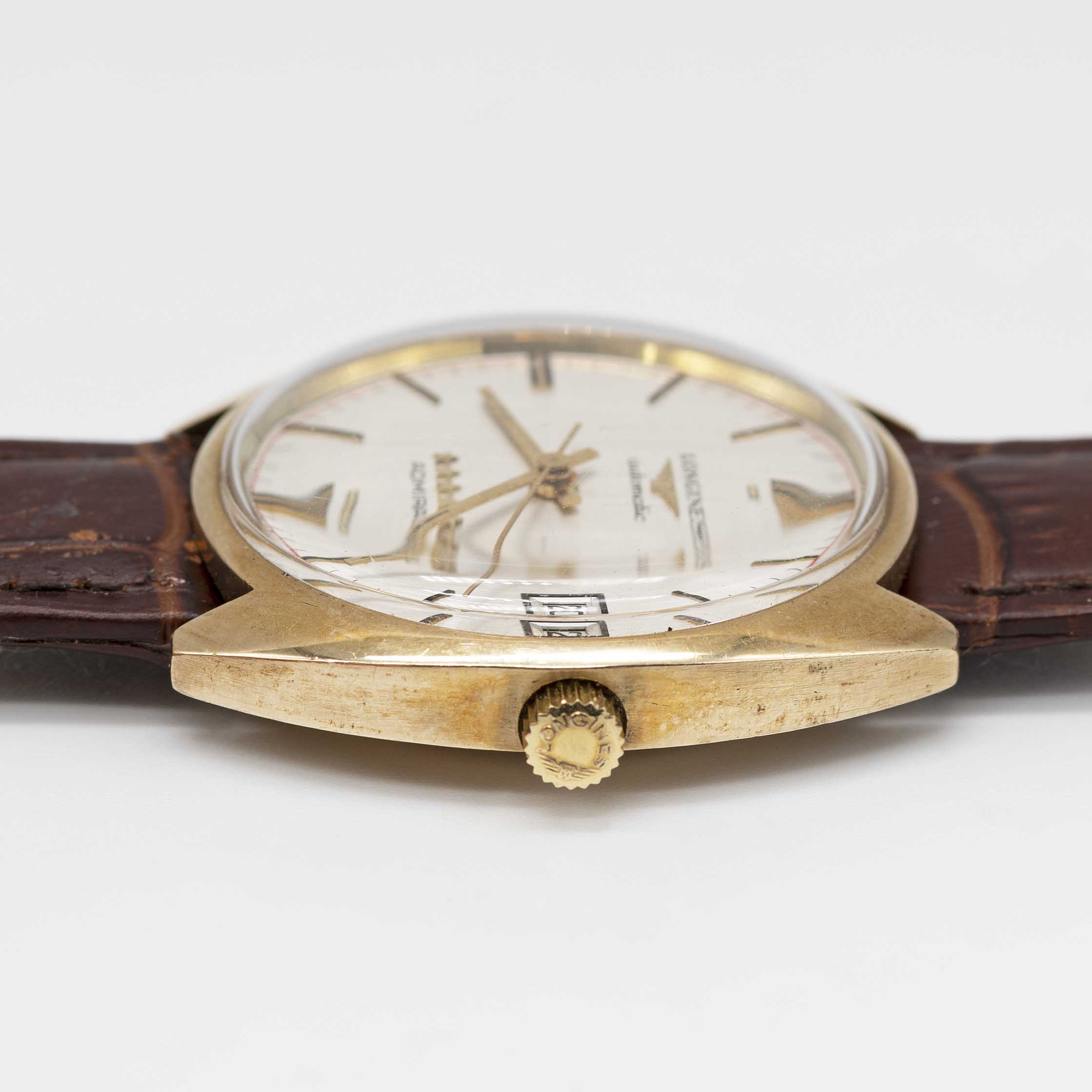 A GENTLEMAN'S 9CT SOLID GOLD LONGINES ADMIRAL "5 STAR" AUTOMATIC WRIST WATCH CIRCA 1970, WITH - Image 6 of 7