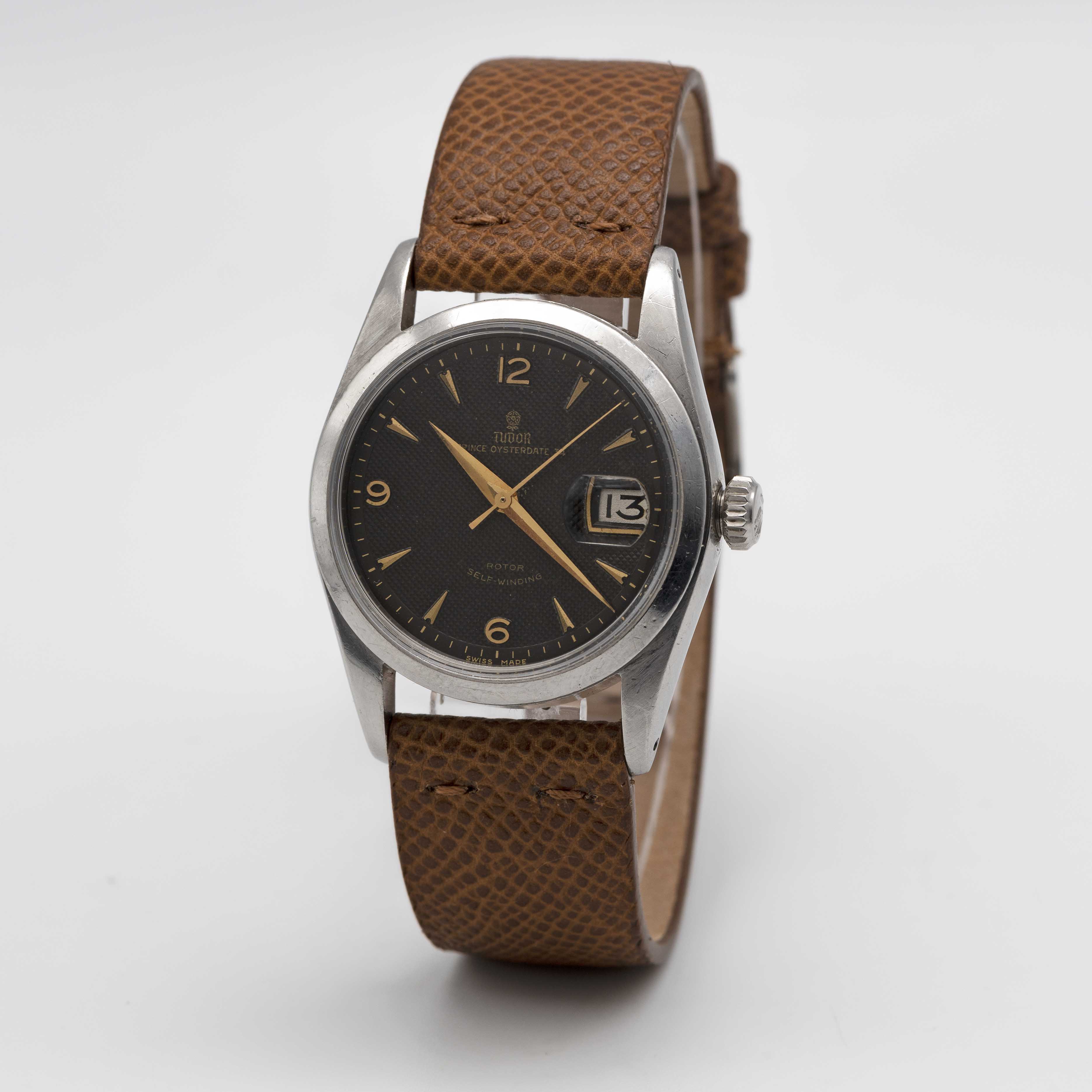 A RARE GENTLEMAN'S STAINLESS STEEL ROLEX TUDOR PRINCE OYSTERDATE 34 WRIST WATCH CIRCA 1950s, REF. - Image 3 of 8
