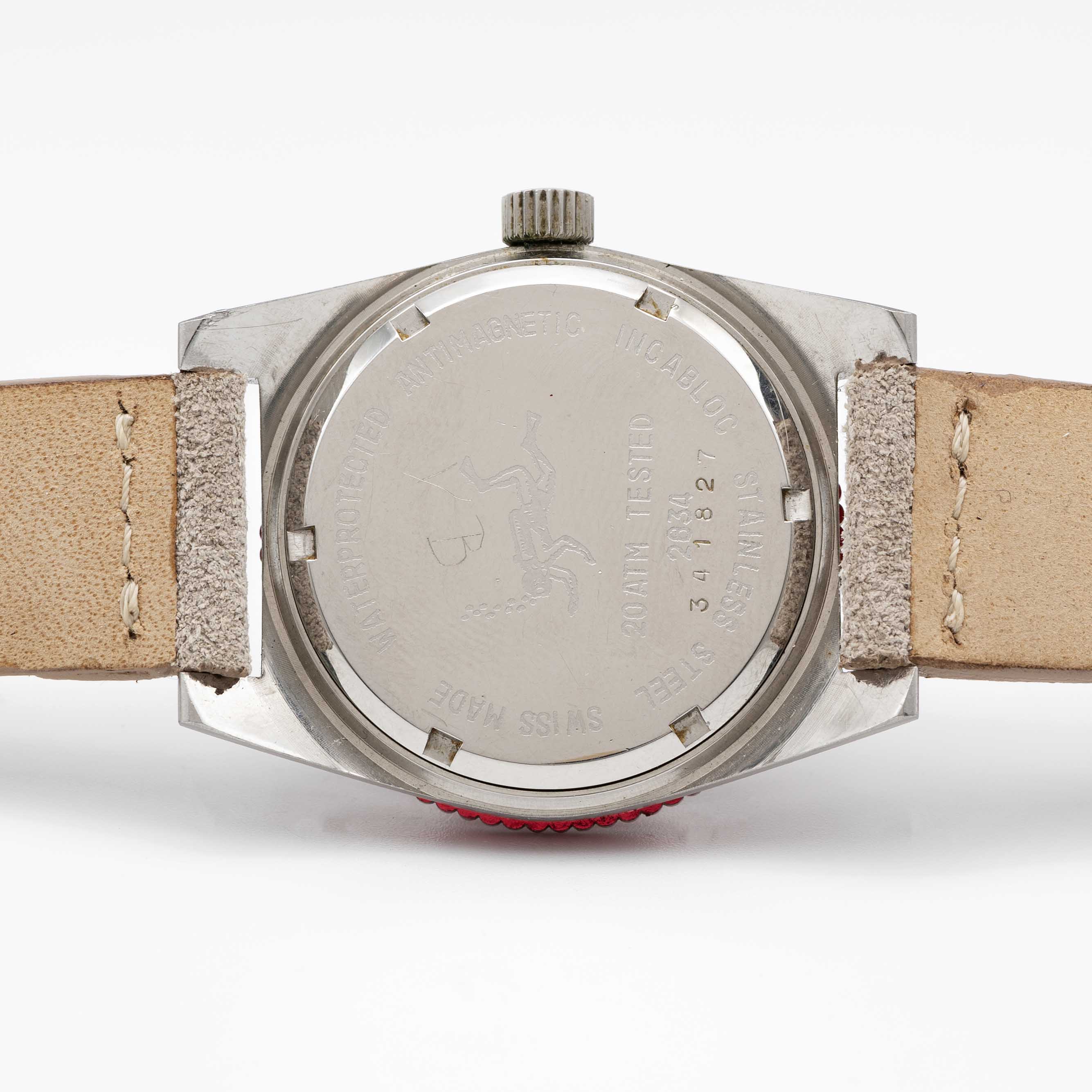 A RARE GENTLEMAN'S STAINLESS STEEL OLLECH & WAJS EARLY BIRD GMT WRIST WATCH CIRCA 1960s, REF. 2834 - Image 5 of 8