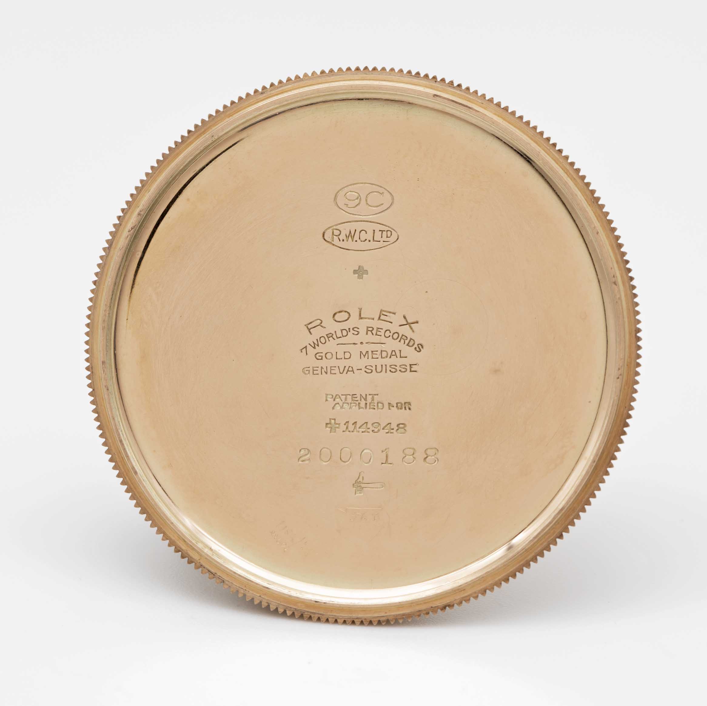 A RARE GENTLEMAN'S 9K SOLID GOLD ROLEX OYSTER "CUSHION" POCKET WATCH CIRCA 1920s, WITH BREGUET - Image 7 of 11