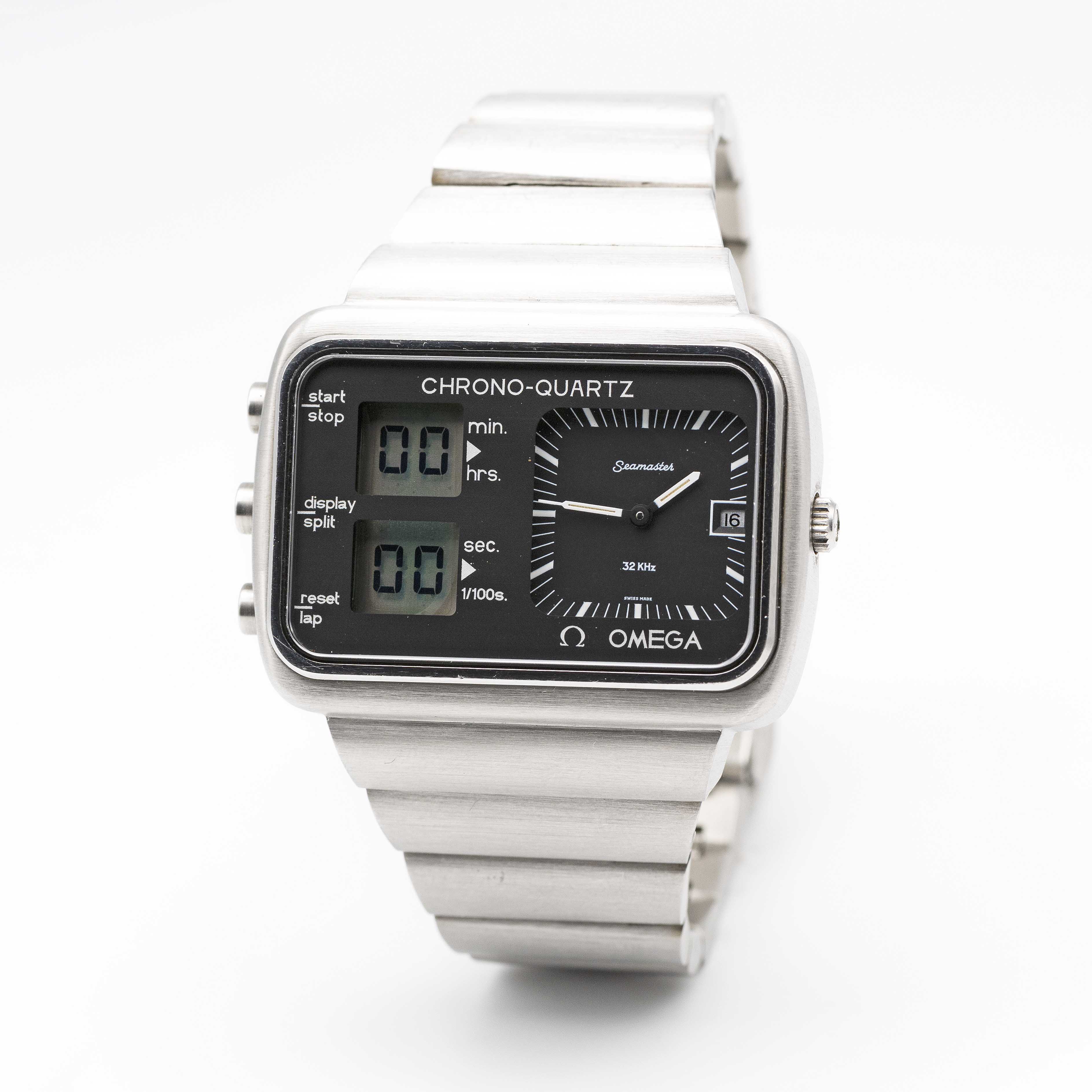 A GENTLEMAN'S STAINLESS STEEL OMEGA SEAMASTER MONTREAL "SCOREBOARD" CHRONO-QUARTZ BRACELET WATCH - Image 3 of 8
