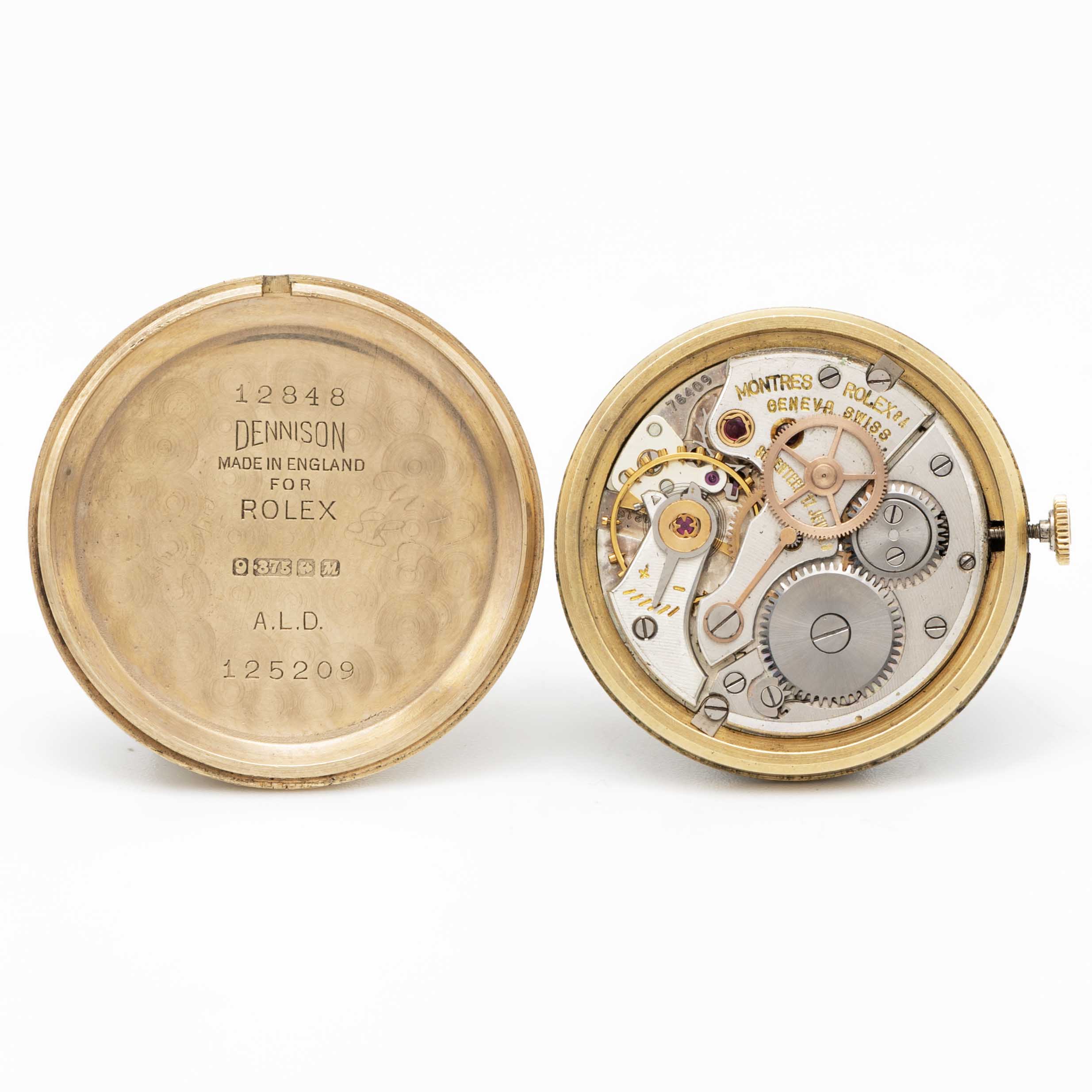 A GENTLEMAN'S 9CT SOLID GOLD ROLEX PRECISION WRIST WATCH CIRCA 1960s Movement: 17J, manual wind, - Image 7 of 9
