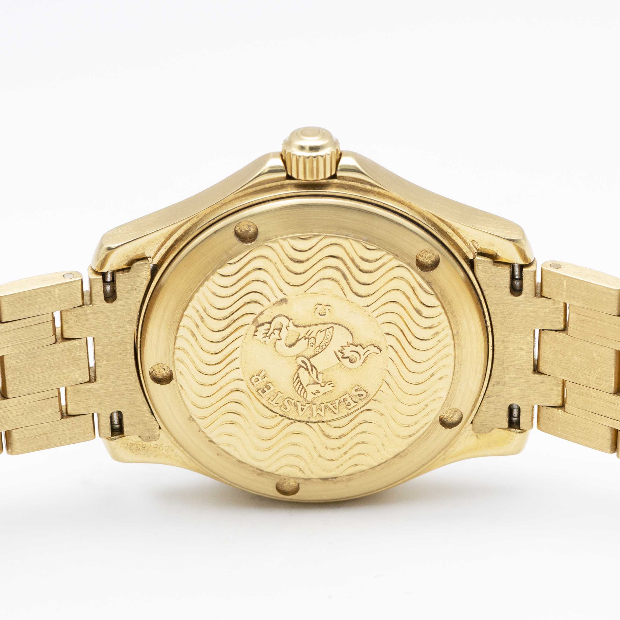 A GENTLEMAN'S 18K SOLID GOLD OMEGA SEAMASTER 120 AUTOMATIC CHRONOMETER BRACELET WATCH CIRCA 1990, - Image 6 of 10
