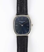 A GENTLEMAN'S SIZE 18K SOLID WHITE GOLD VACHERON & CONSTANTIN 