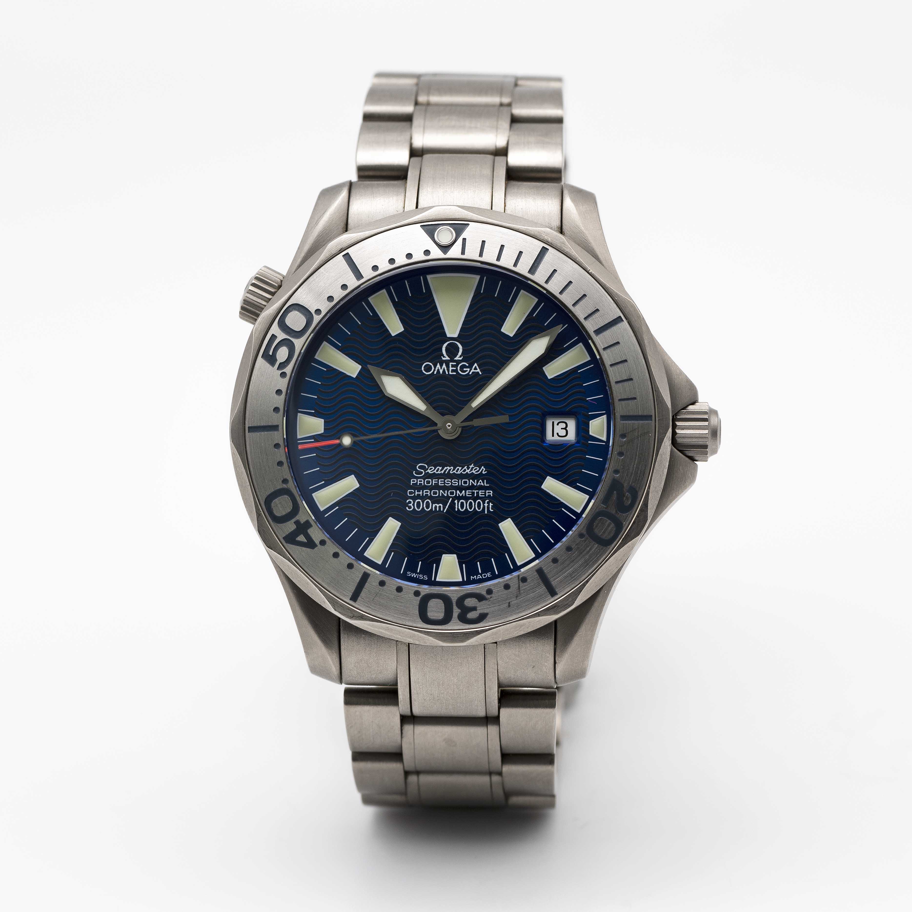 A GENTLEMAN'S TITANIUM OMEGA SEAMASTER TI-930 AUTOMATIC CHRONOMETER BRACELET WATCH CIRCA 2000s, REF. - Image 2 of 9