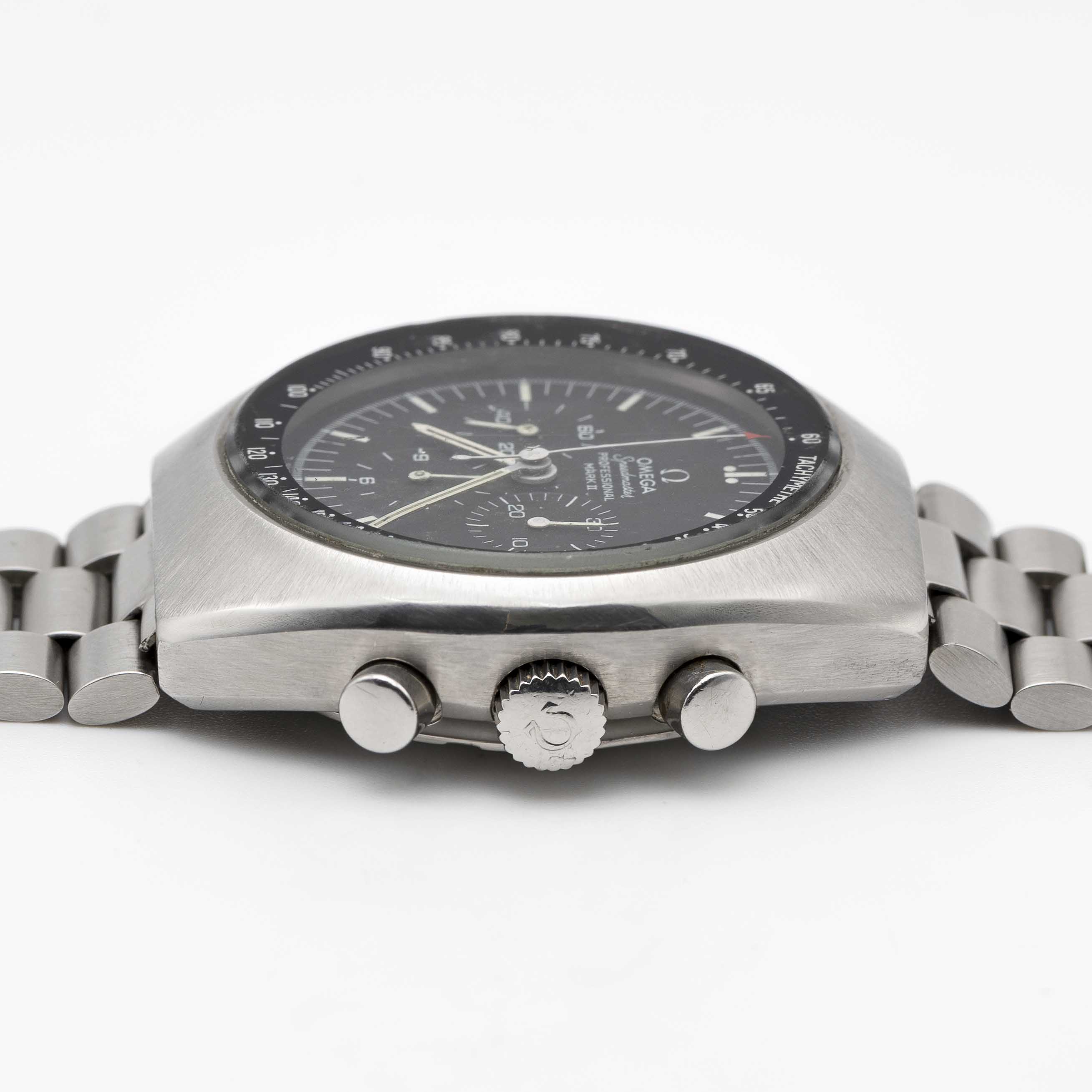 A RARE GENTLEMAN'S STAINLESS STEEL OMEGA SPEEDMASTER PROFESSIONAL MARK II TELESTOP CHRONOGRAPH - Image 8 of 9