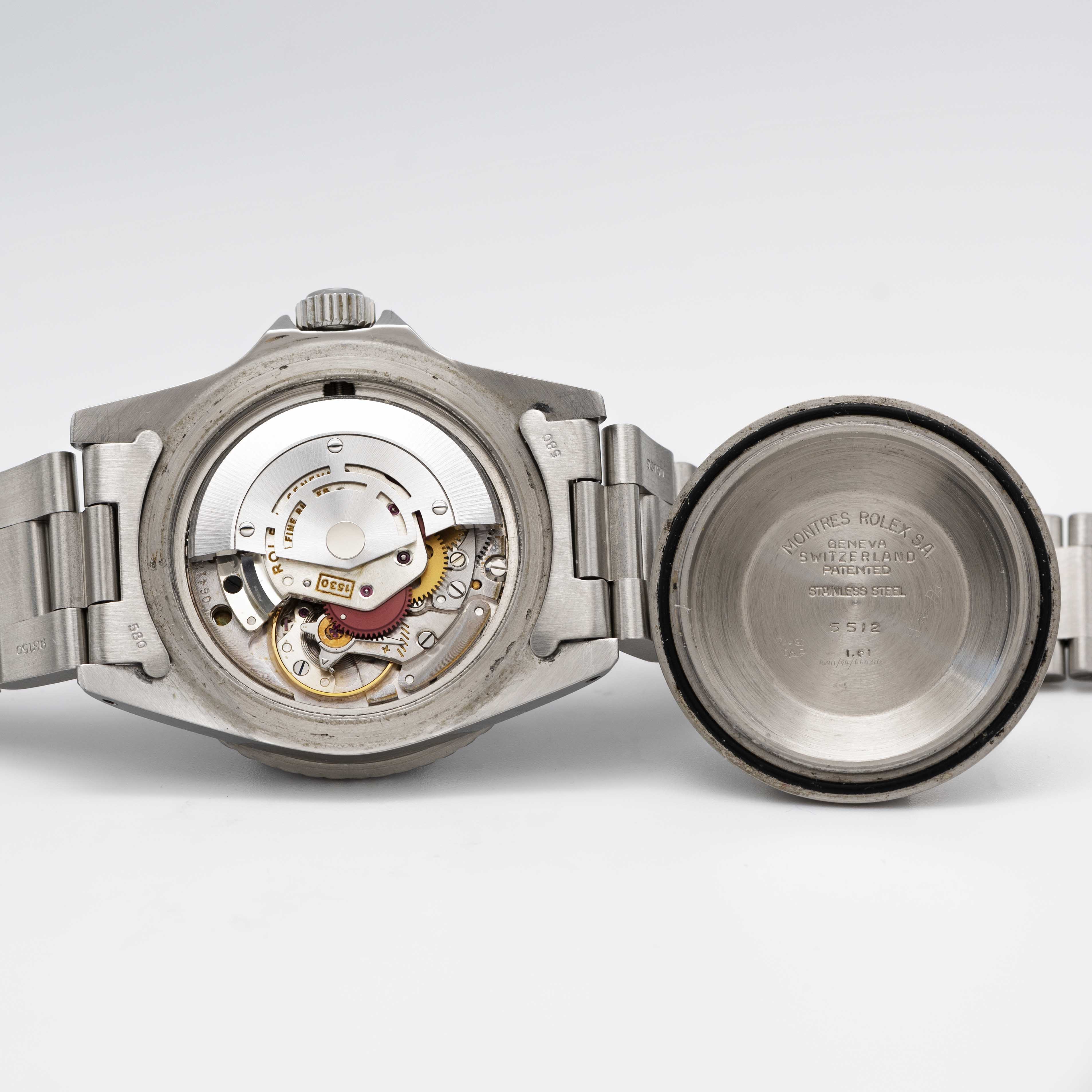 A GENTLEMAN'S STAINLESS STEEL ROLEX OYSTER PERPETUAL SUBMARINER BRACELET WATCH CIRCA 1961, REF. 5512 - Image 7 of 9