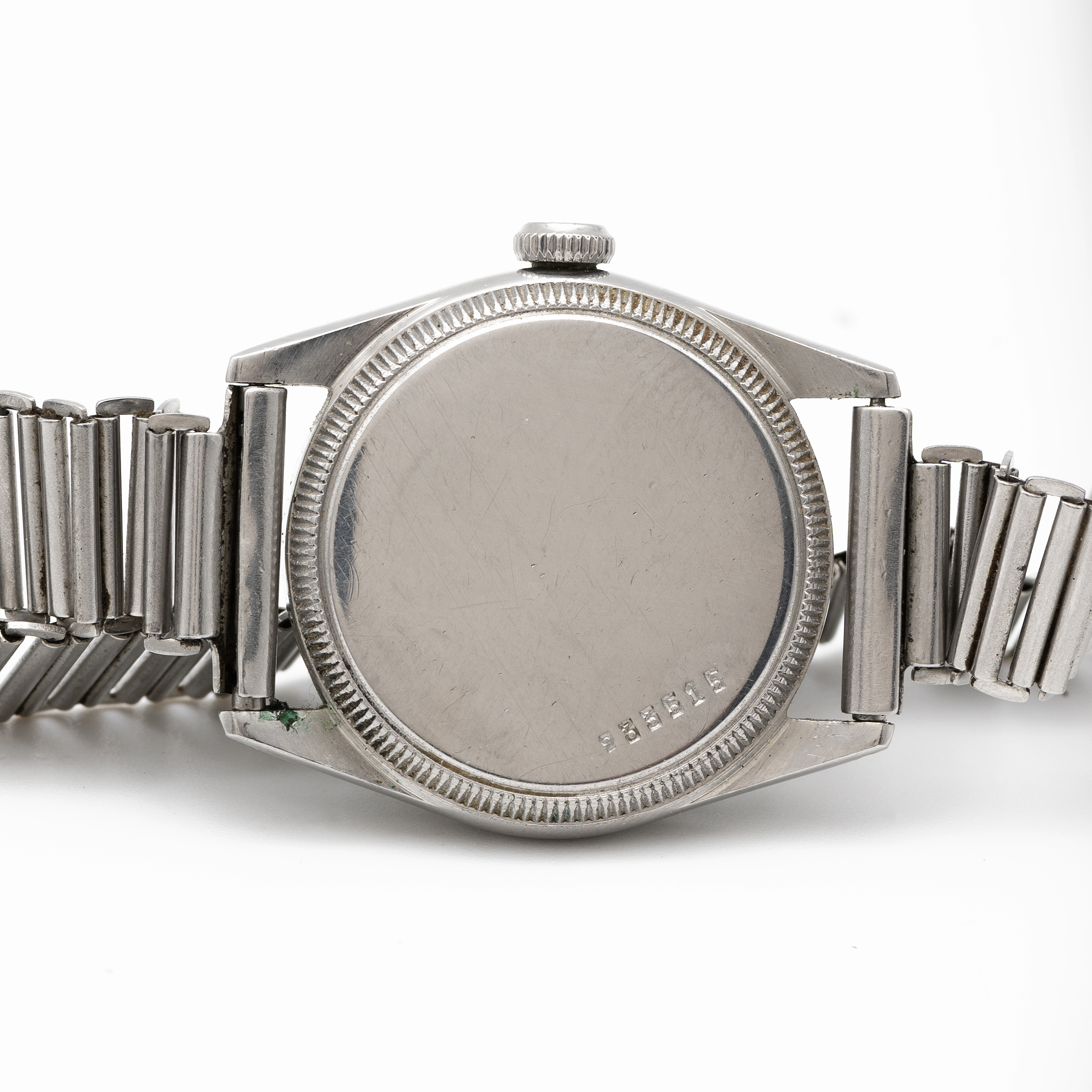 A RARE GENTLEMAN'S STAINLESS STEEL ROLEX OYSTER PRECISION BRACELET WATCH CIRCA 1940s, REF. 4220 WITH - Image 5 of 8