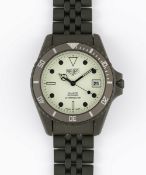 A RARE GENTLEMAN'S OLIVE GREEN PVD COATED HEUER PROFESSIONEL 200 METRES NIGHT DIVER 