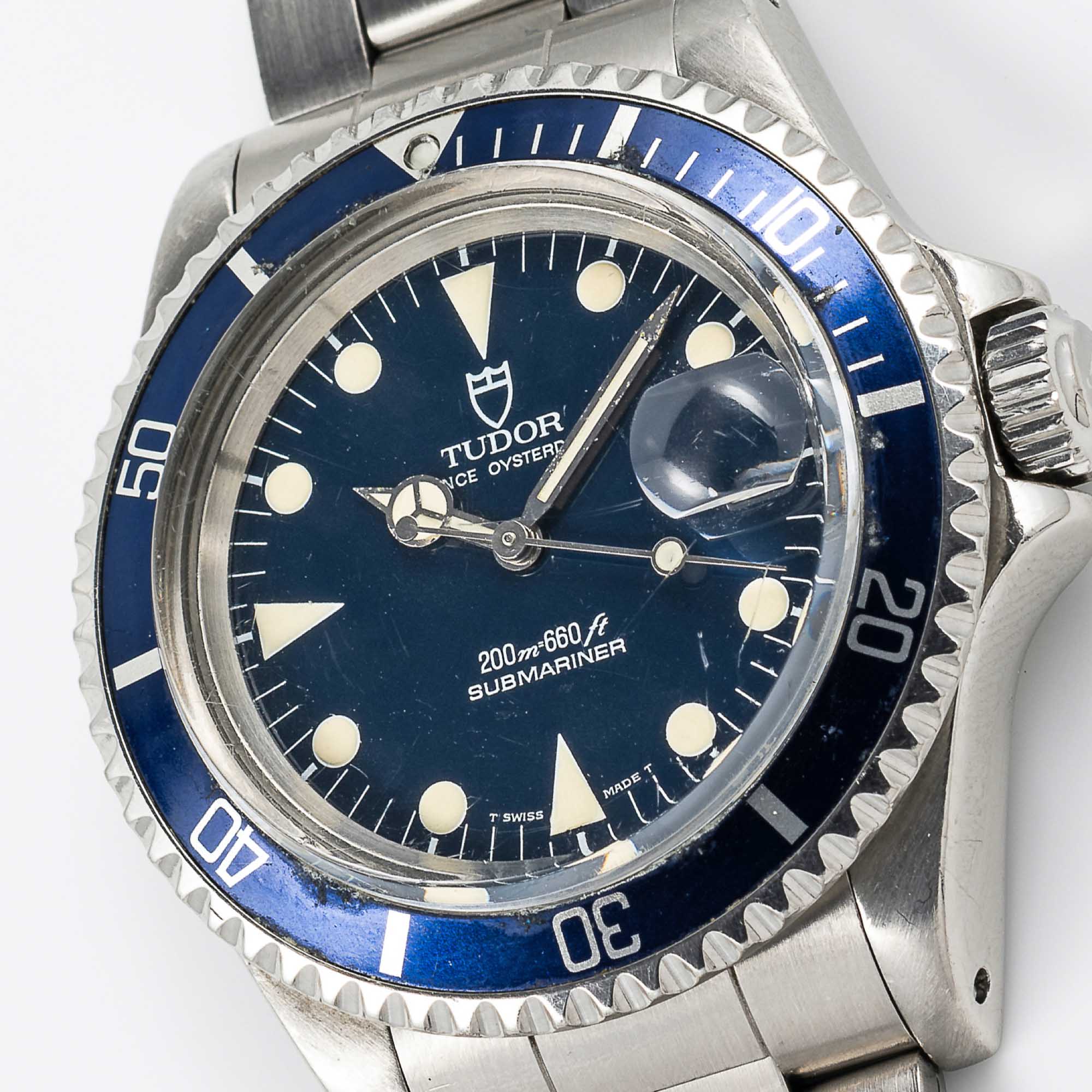 STAINLESS STEEL TUDOR PRINCE OYSTERDATE SUBMARINER BRACELET WATCH 1993 REF. 79090 WITH GLOSS BLUE - Image 2 of 12