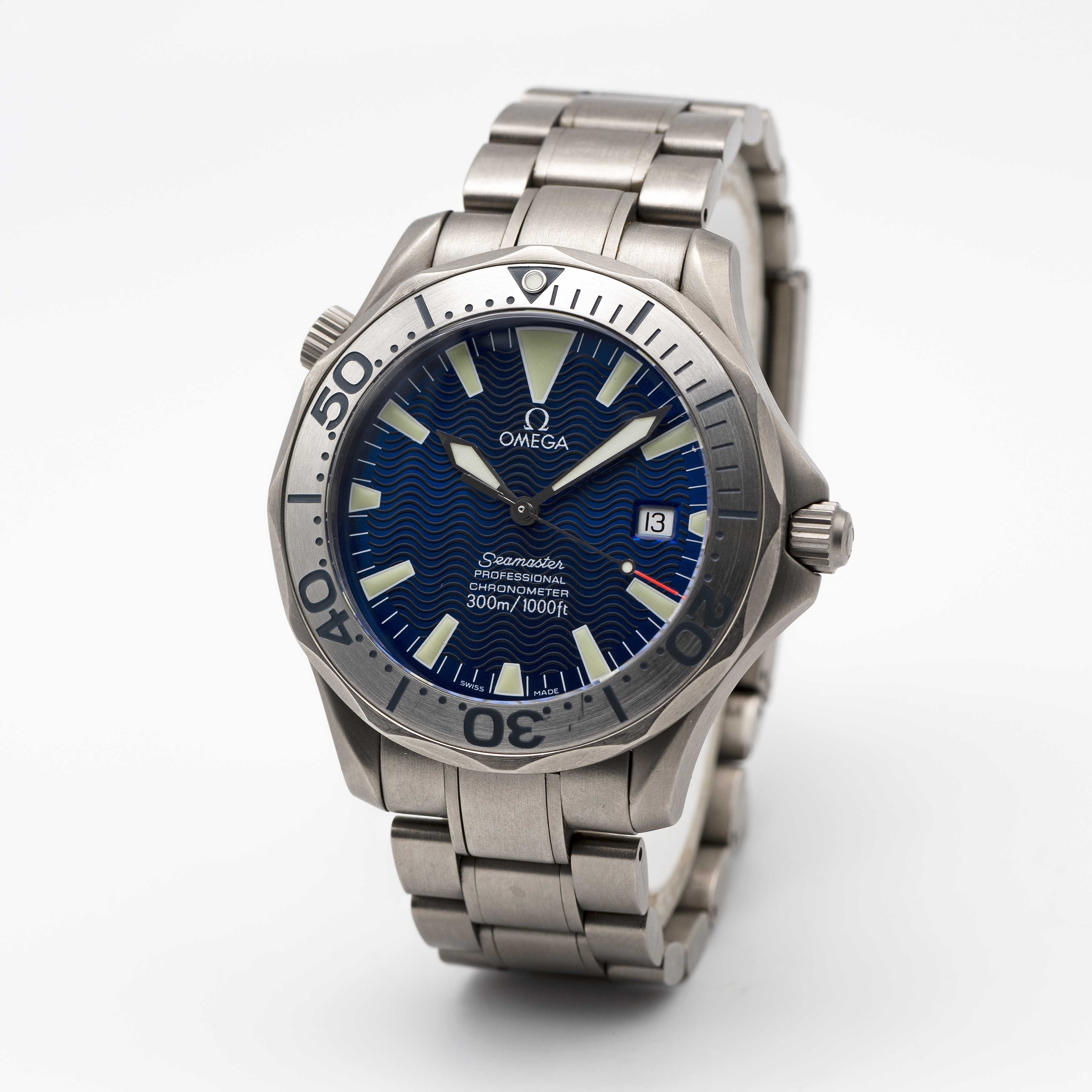 A GENTLEMAN'S TITANIUM OMEGA SEAMASTER TI-930 AUTOMATIC CHRONOMETER BRACELET WATCH CIRCA 2000s, REF. - Image 3 of 9