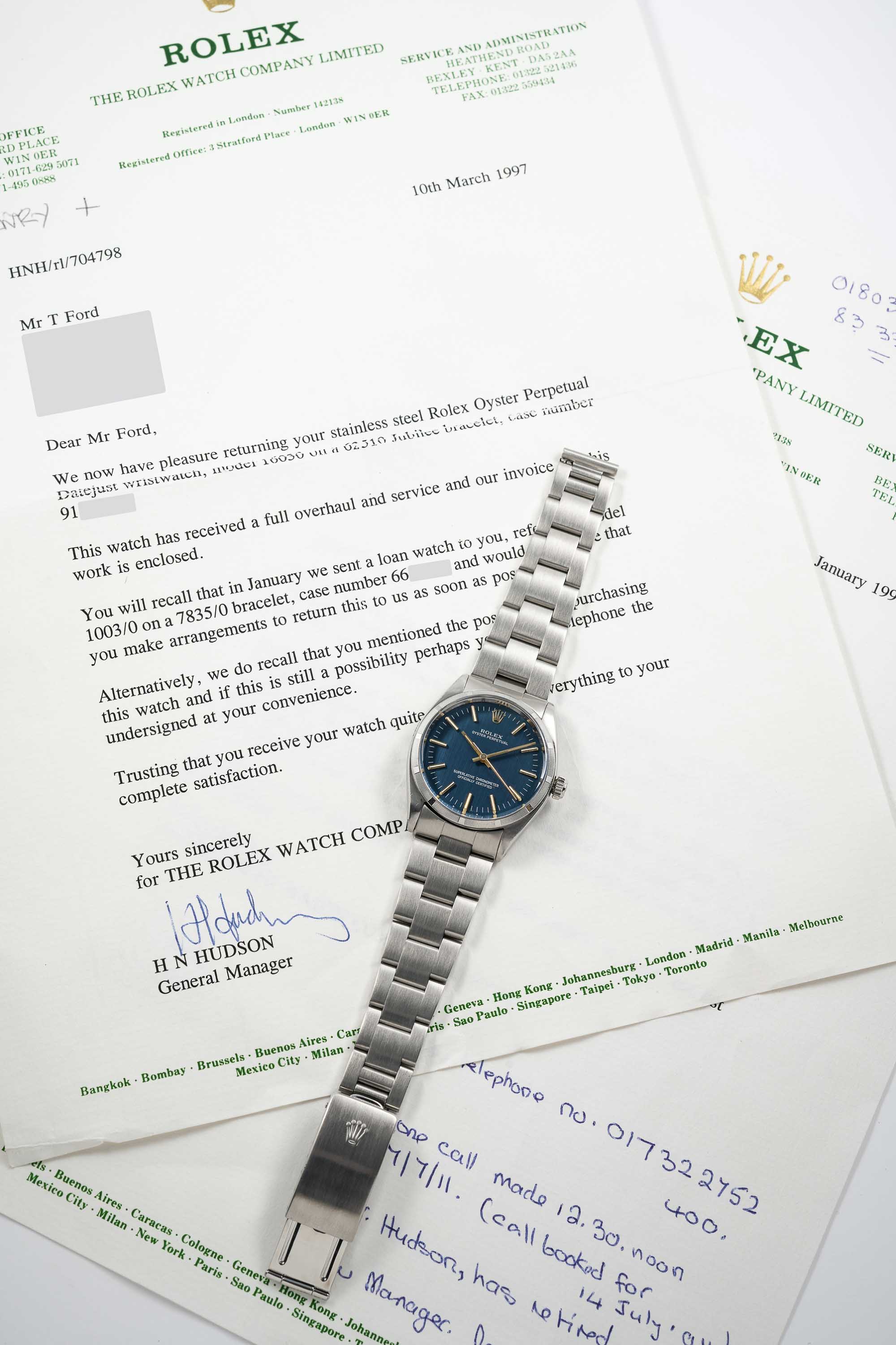 A GENTLEMAN'S STAINLESS STEEL ROLEX OYSTER PERPETUAL BRACELET WATCH CIRCA 1961, REF. 1003 WITH - Image 2 of 10