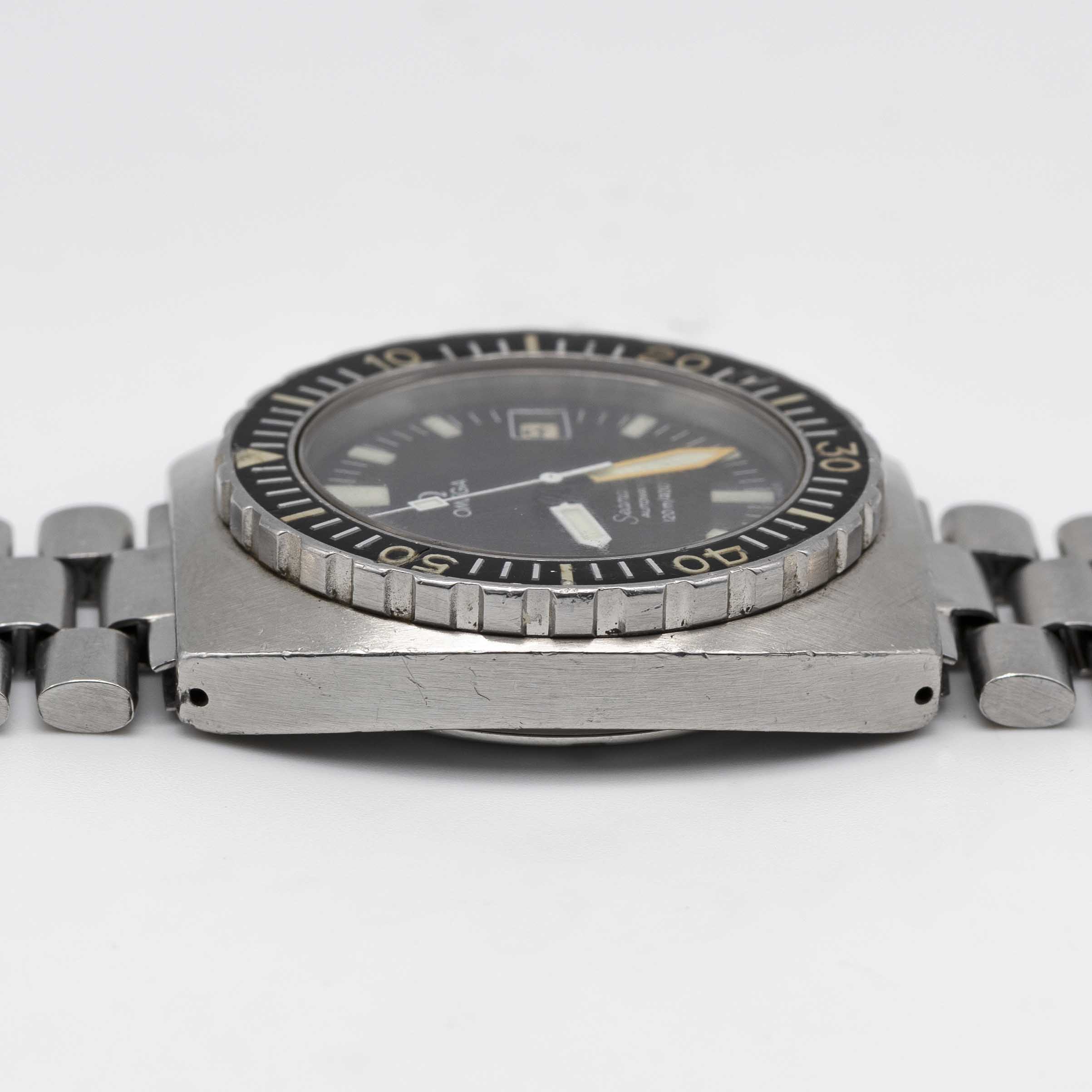 A RARE GENTLEMAN'S STAINLESS STEEL OMEGA SEAMASTER 120M AUTOMATIC "BABY PLOPROF" BRACELET WATCH - Image 9 of 9