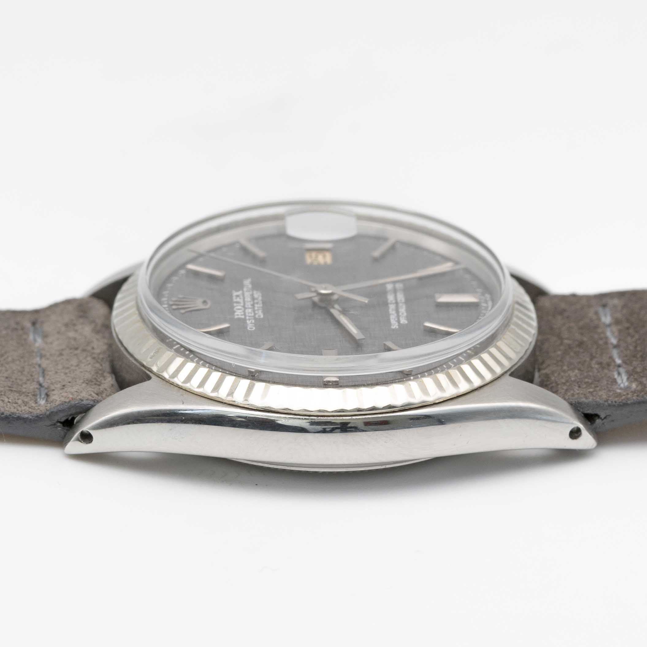 A GENTLEMAN'S STAINLESS STEEL ROLEX OYSTER PERPETUAL DATEJUST WRIST WATCH CIRCA 1970, REF. 1601 WITH - Image 8 of 8