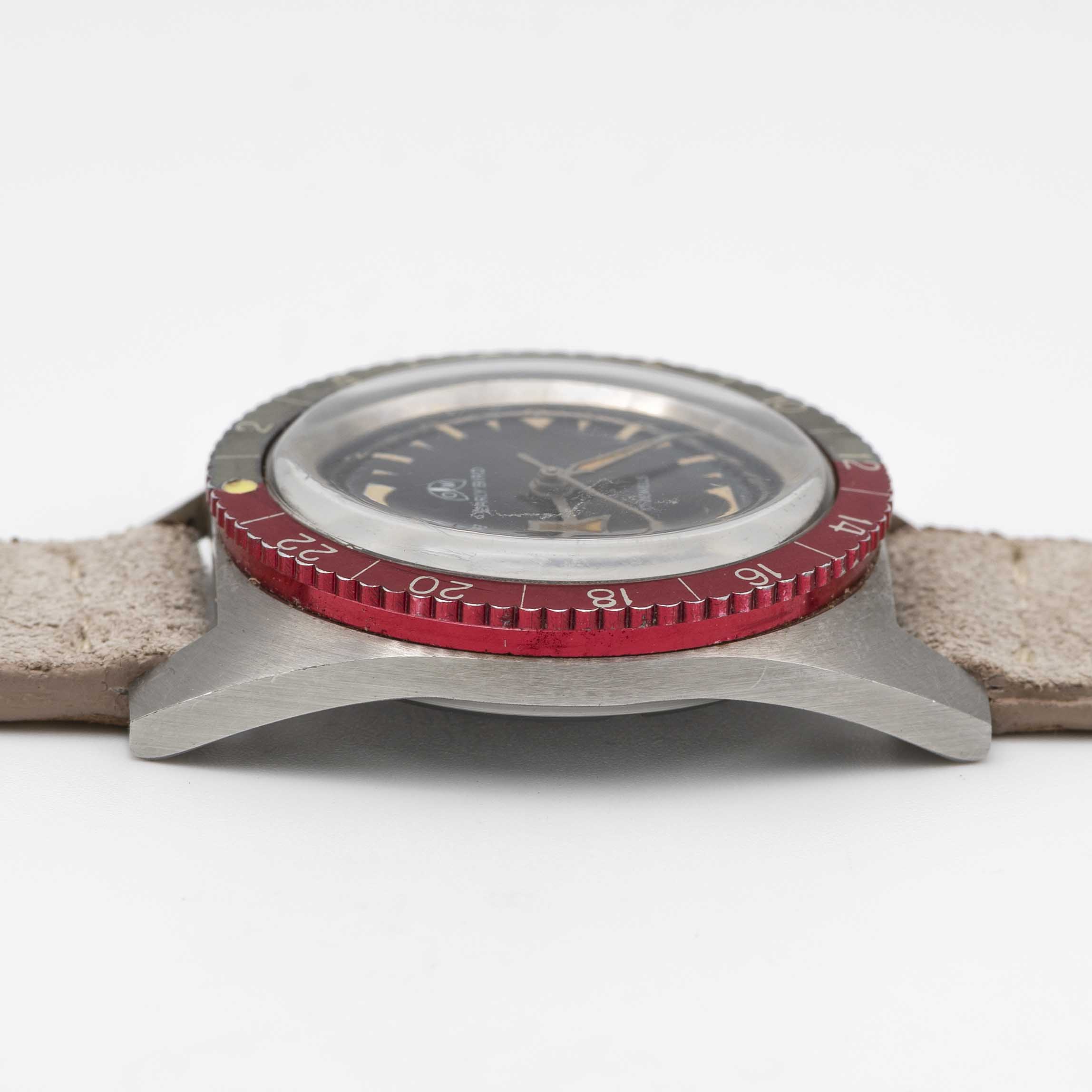 A RARE GENTLEMAN'S STAINLESS STEEL OLLECH & WAJS EARLY BIRD GMT WRIST WATCH CIRCA 1960s, REF. 2834 - Image 8 of 8
