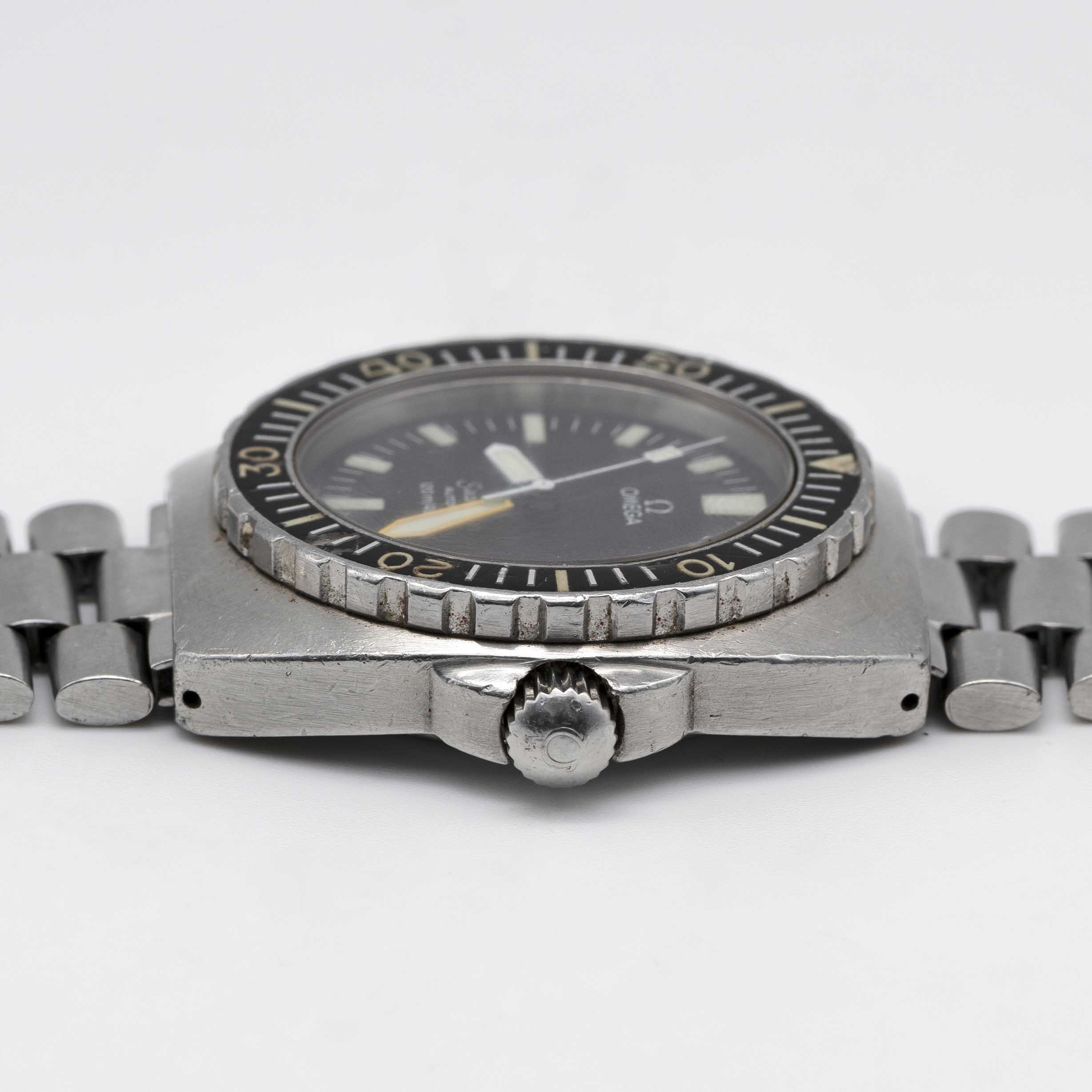 A RARE GENTLEMAN'S STAINLESS STEEL OMEGA SEAMASTER 120M AUTOMATIC "BABY PLOPROF" BRACELET WATCH - Image 8 of 9