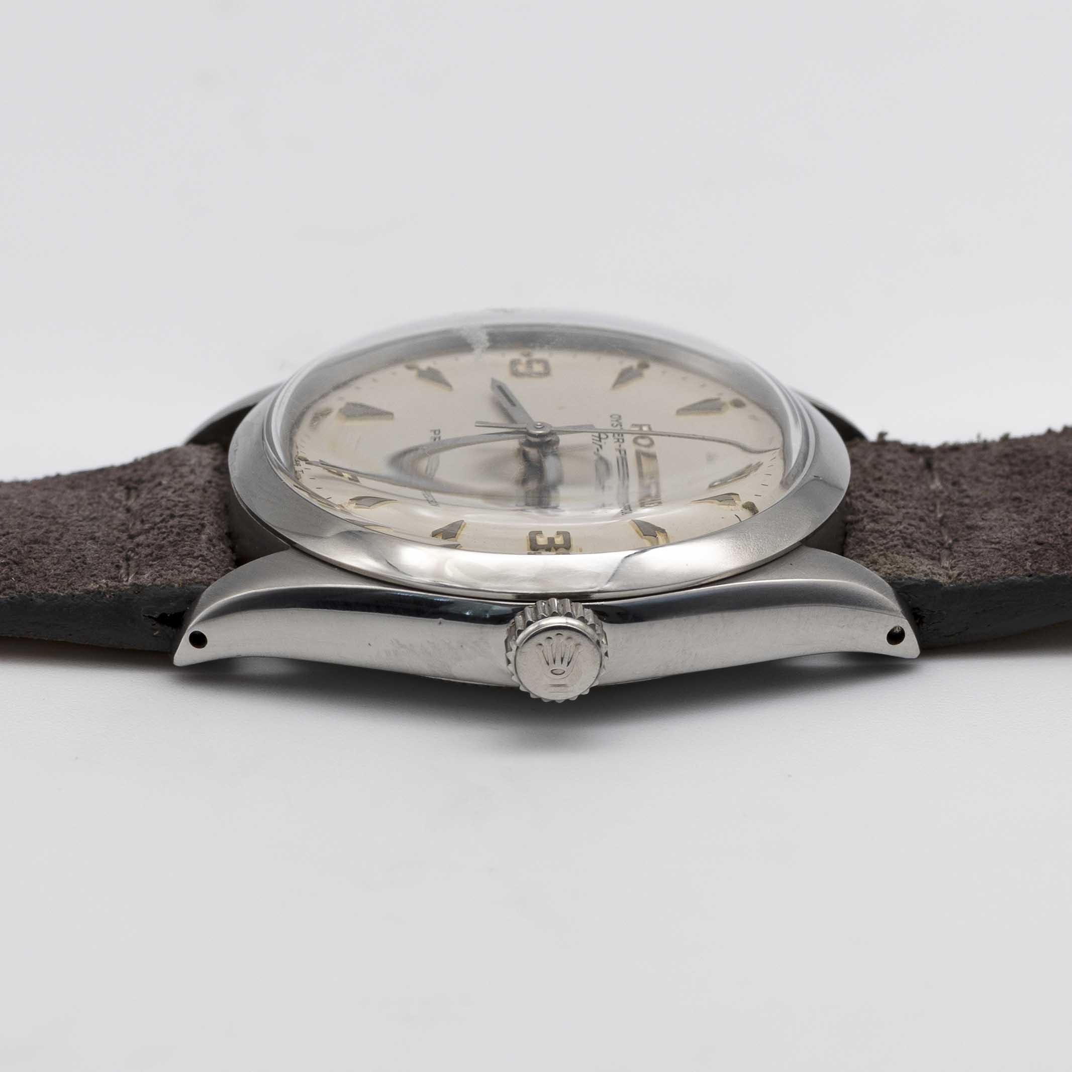 A GENTLEMAN'S STAINLESS STEEL ROLEX OYSTER PERPETUAL AIR KING WRIST WATCH CIRCA 1967, REF. 5500 WITH - Image 7 of 10