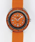 A RARE GENTLEMAN'S STAINLESS STEEL LUXOR INTERNATIONAL PROFESSIONAL USE 1000 METER AUTOMATIC