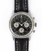 A GENTLEMAN'S STAINLESS STEEL BREITLING NAVITIMER CHRONOGRAPH WRIST WATCH CIRCA 1966, REF. 806