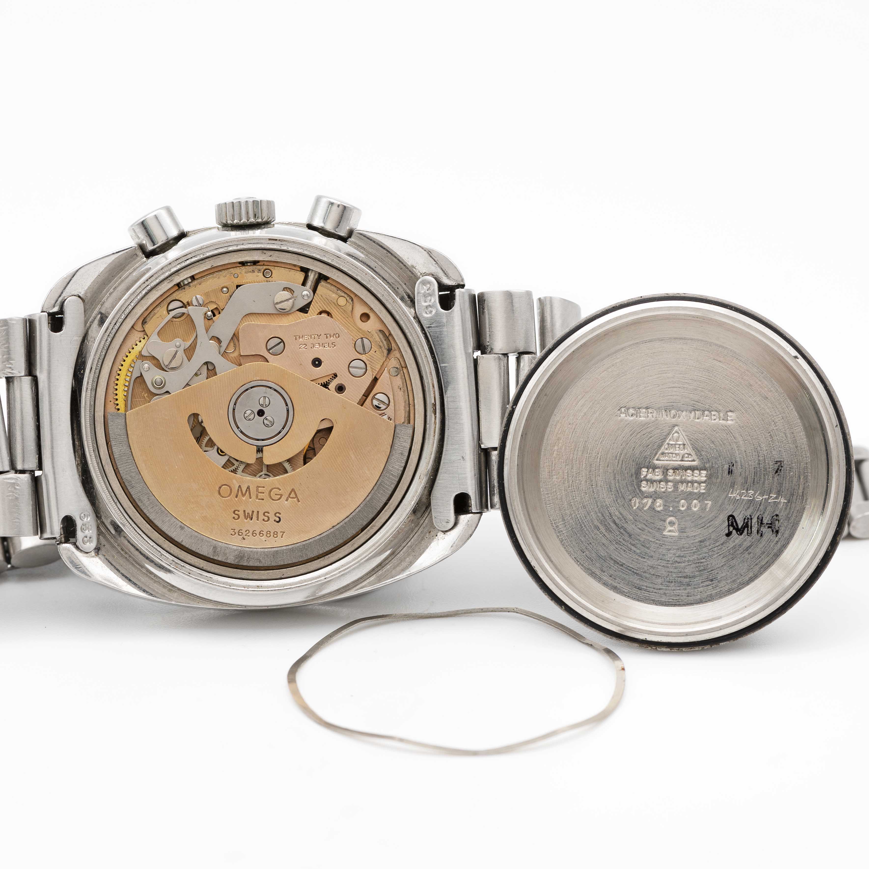 A GENTLEMAN'S STAINLESS STEEL OMEGA SEAMASTER AUTOMATIC CHRONOGRAPH BRACELET WATCH CIRCA 1973, - Image 7 of 9