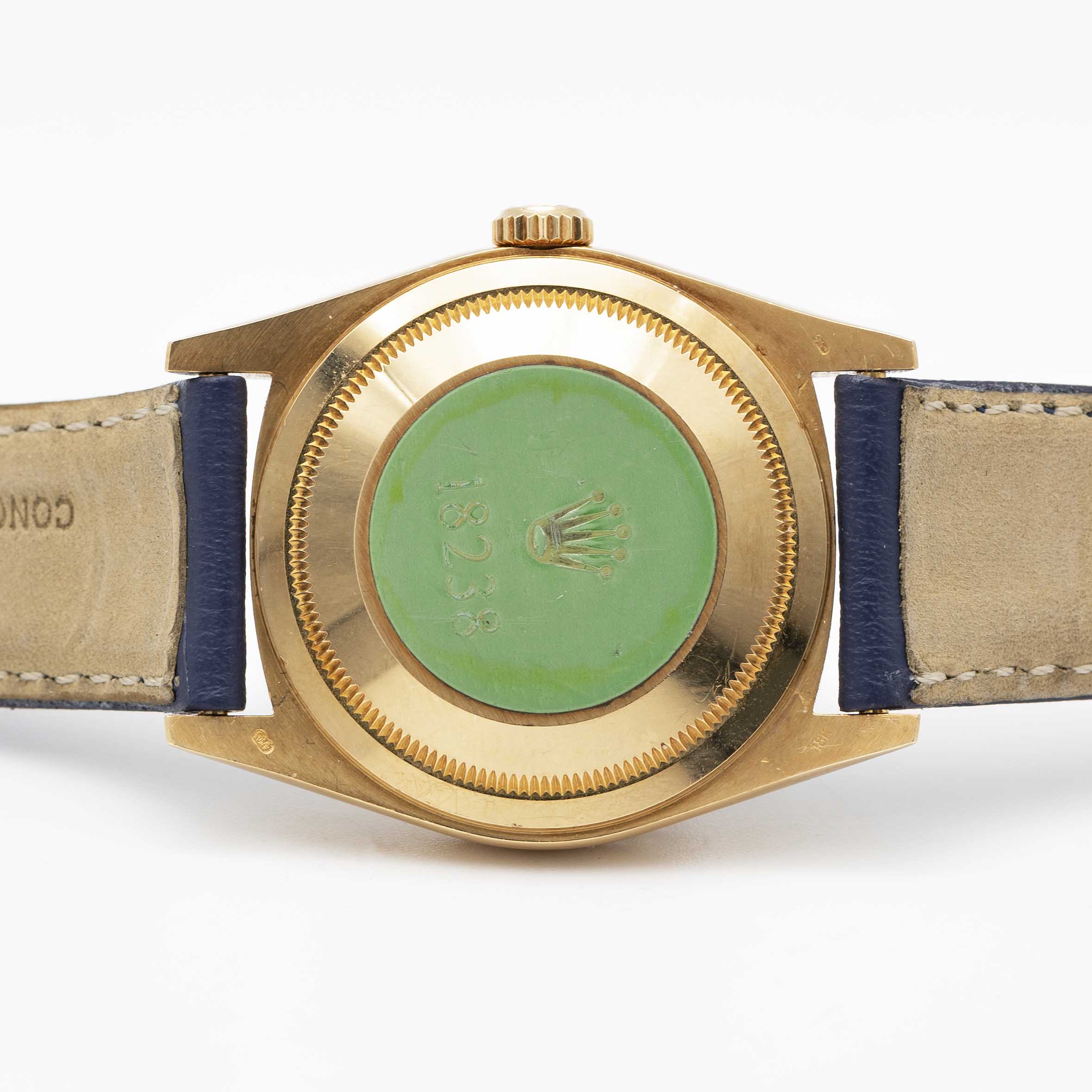 A GENTLEMAN'S 18K SOLID YELLOW GOLD ROLEX OYSTER PERPETUAL DAY DATE WRIST WATCH CIRCA 1990, REF. - Image 8 of 11