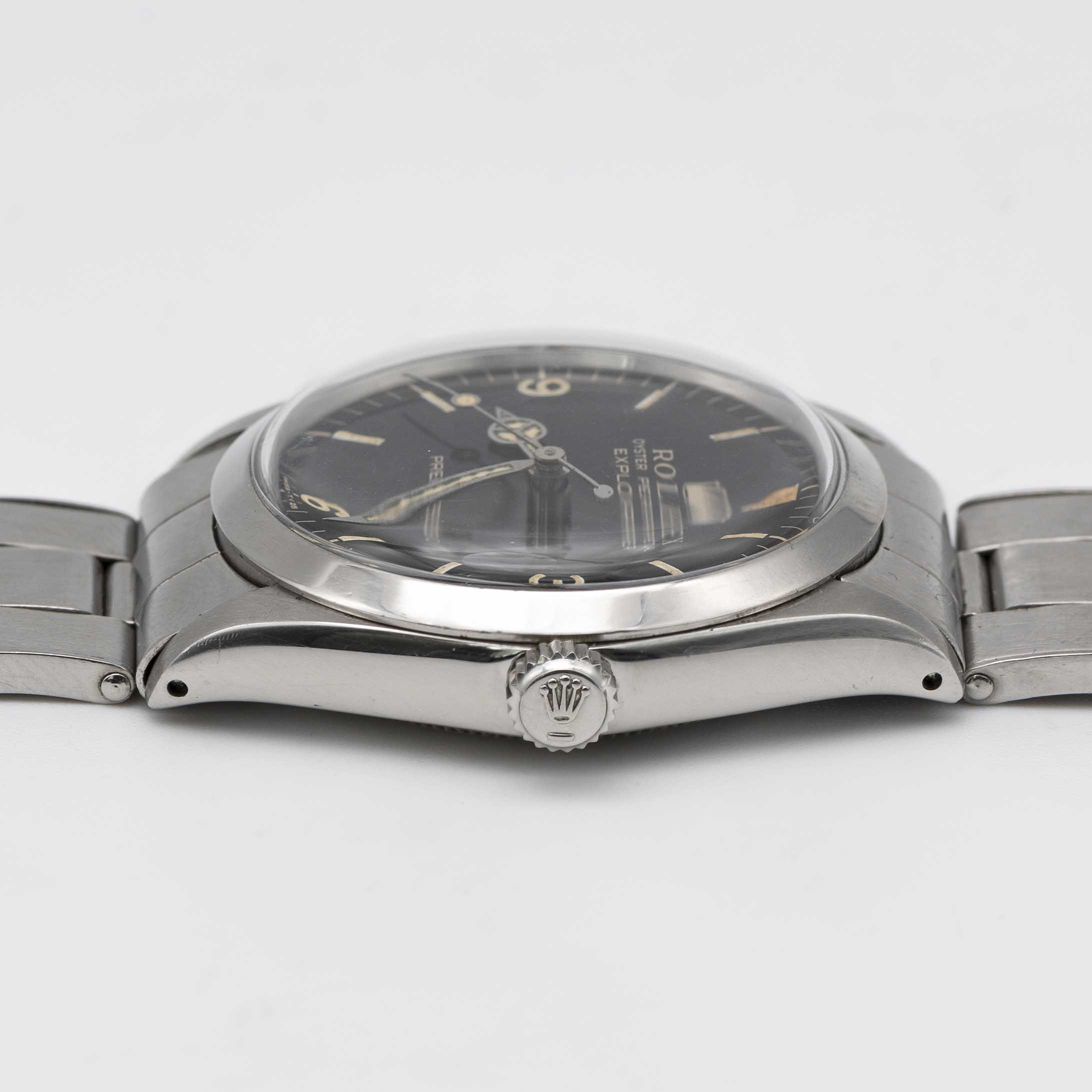 A RARE GENTLEMAN'S STAINLESS STEEL ROLEX OYSTER PERPETUAL EXPLORER PRECISION BRACELET WATCH CIRCA - Image 10 of 12