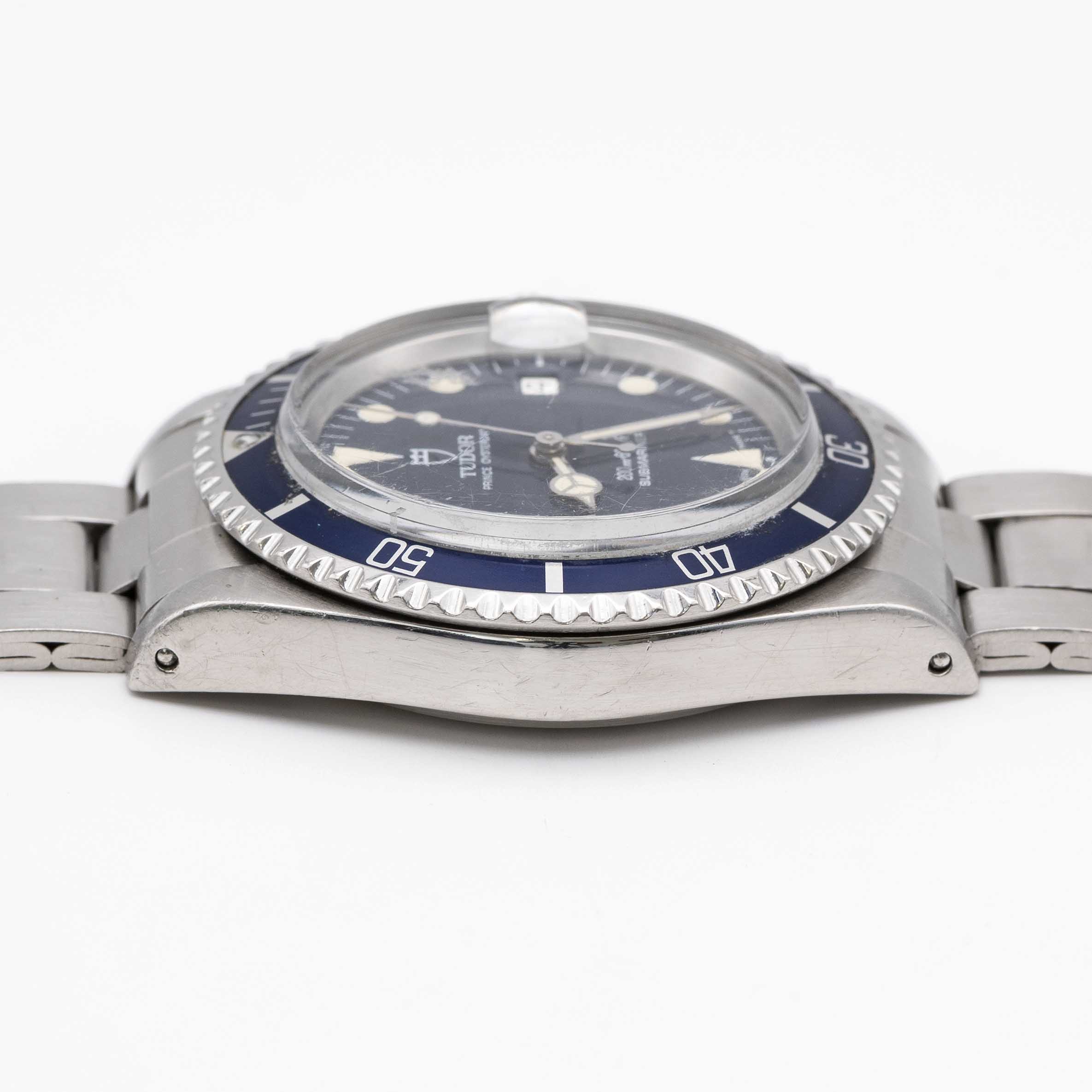 STAINLESS STEEL TUDOR PRINCE OYSTERDATE SUBMARINER BRACELET WATCH 1993 REF. 79090 WITH GLOSS BLUE - Image 11 of 12