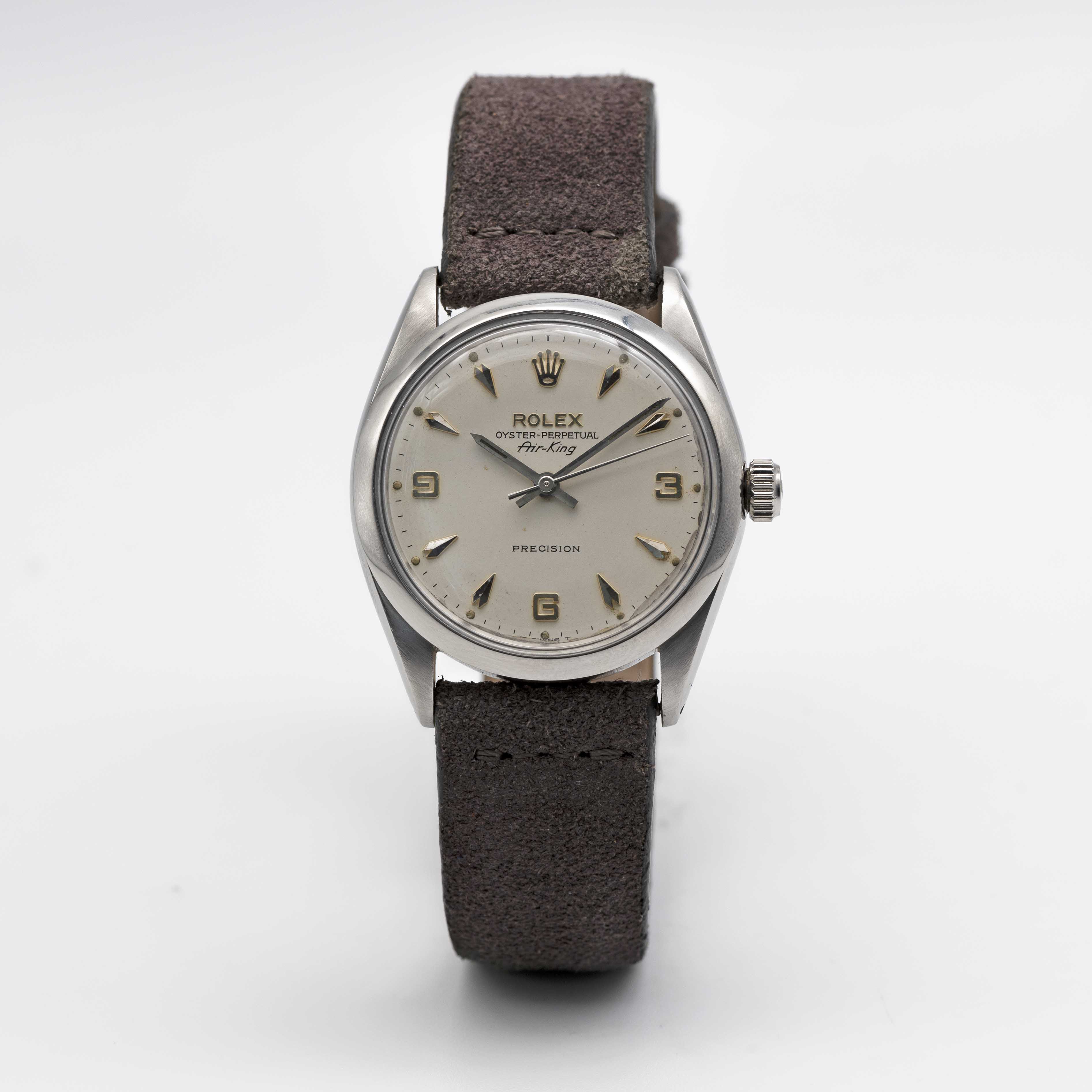 A GENTLEMAN'S STAINLESS STEEL ROLEX OYSTER PERPETUAL AIR KING WRIST WATCH CIRCA 1967, REF. 5500 WITH - Image 2 of 10