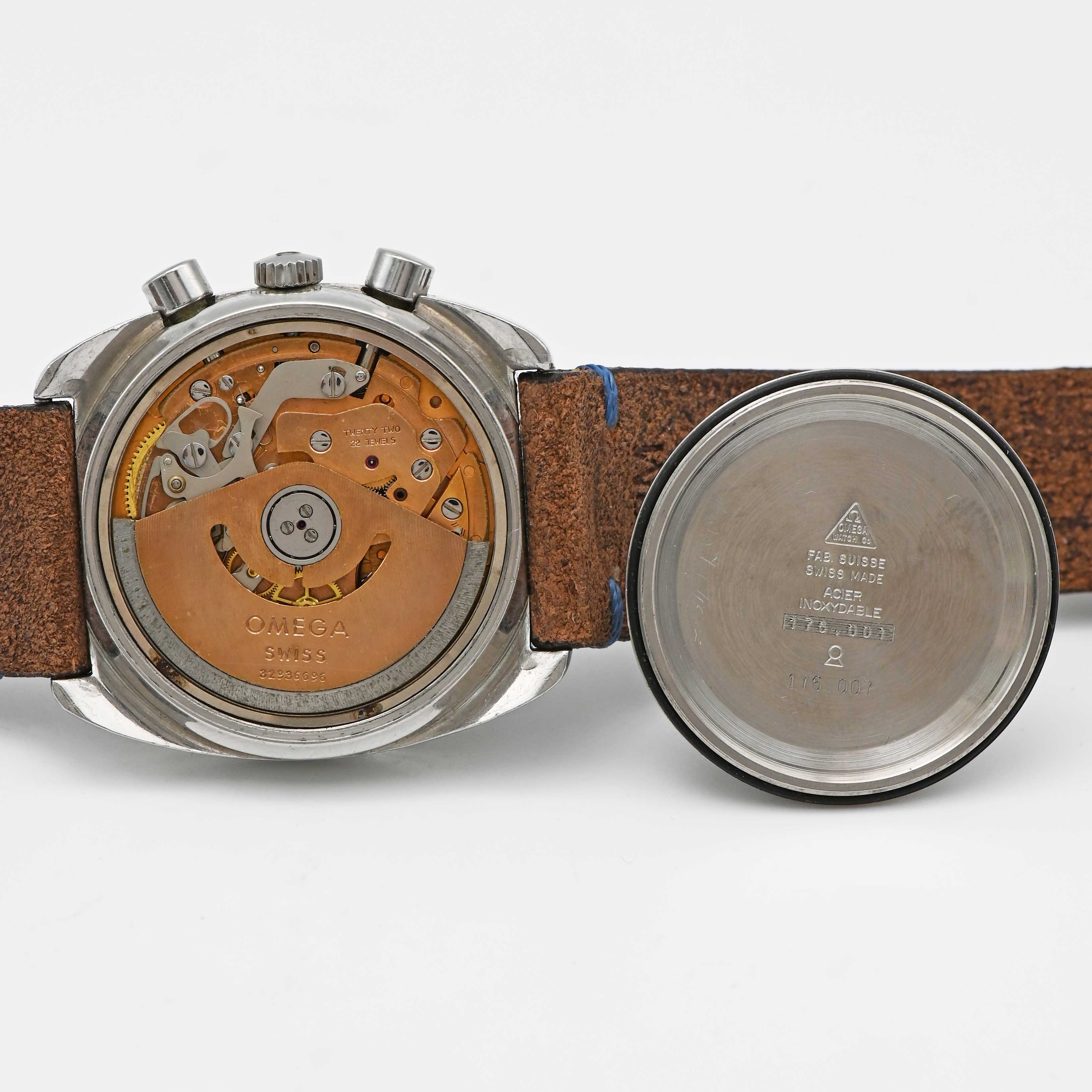 A GENTLEMAN'S STAINLESS STEEL OMEGA SEAMASTER AUTOMATIC CHRONOGRAPH WRIST WATCH CIRCA 1971, REF. - Image 6 of 8