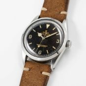 A GENTLEMAN'S STAINLESS STEEL ROLEX OYSTER PERPETUAL EXPLORER WRIST WATCH CIRCA 1964, REF. 1016 WITH